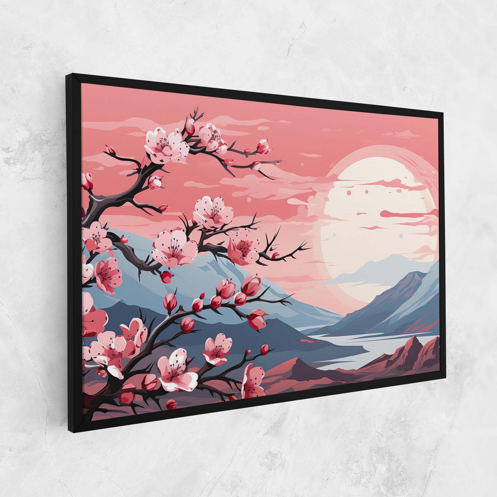 Tablou Canvas Chinese Cherry Blossoms mockup 1