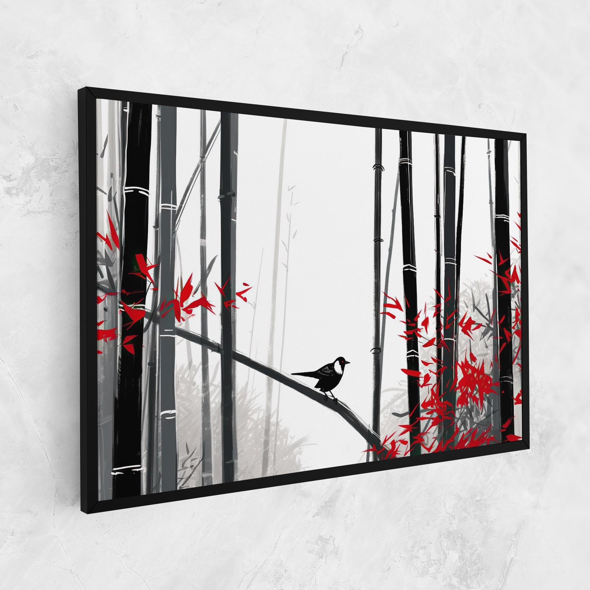 Tablou Canvas Chinese Red Leafs mockup 1
