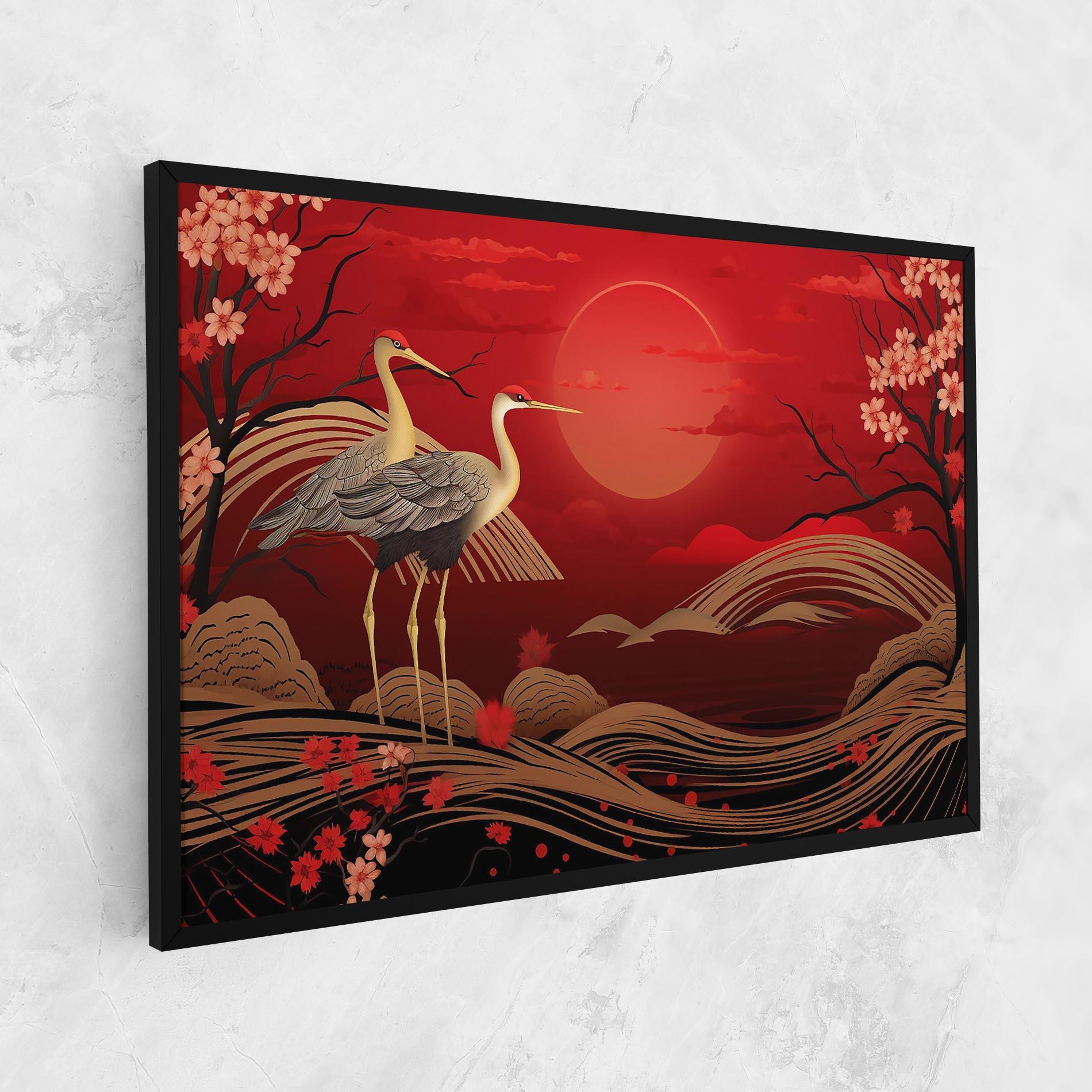 Tablou Canvas Gold Landscape Painting mockup 1