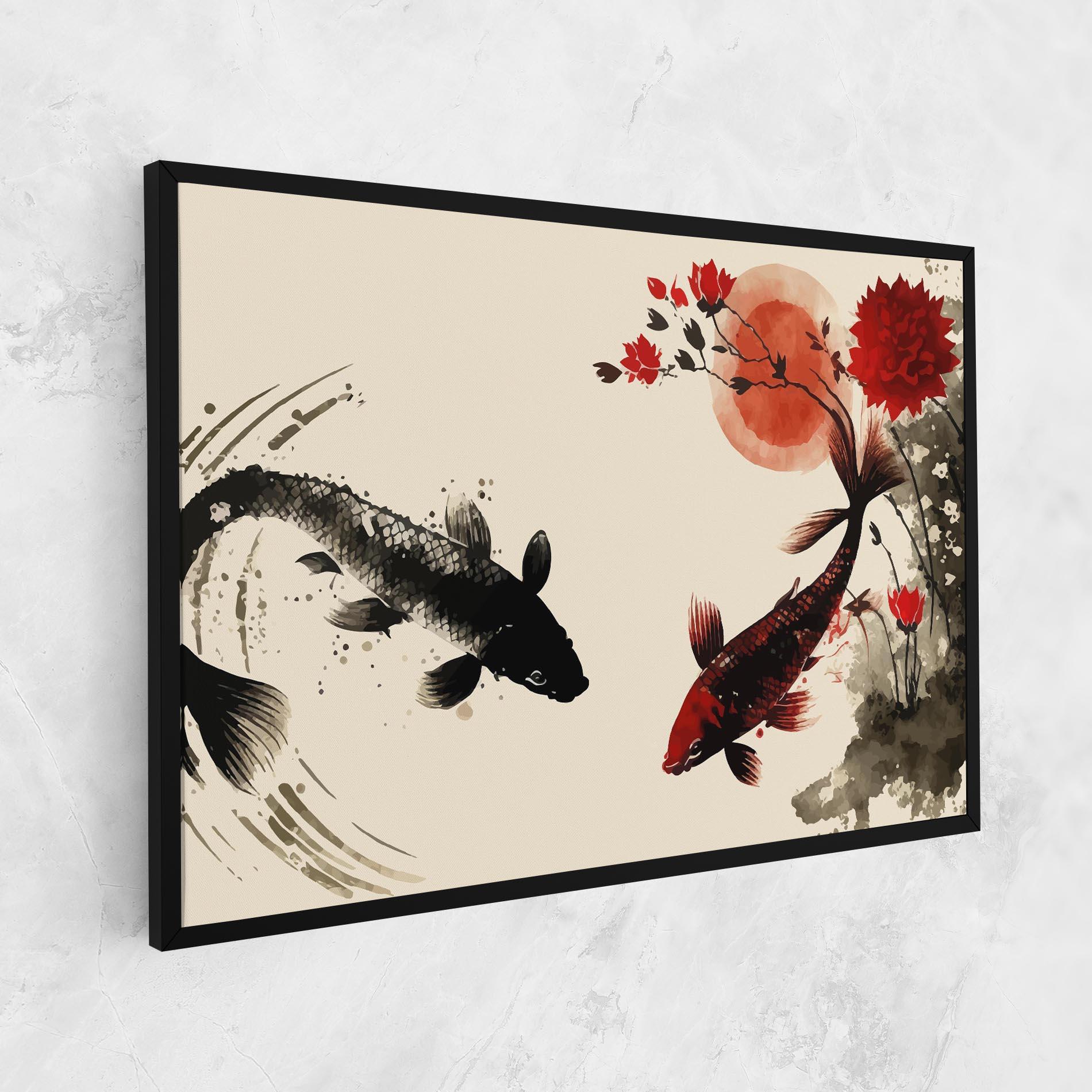 Tablou Canvas Sunset Red Flower mockup 1