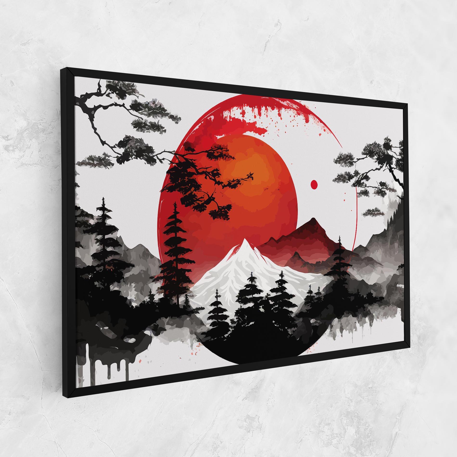 Tablou Canvas Yin Yang Mountain mockup 1