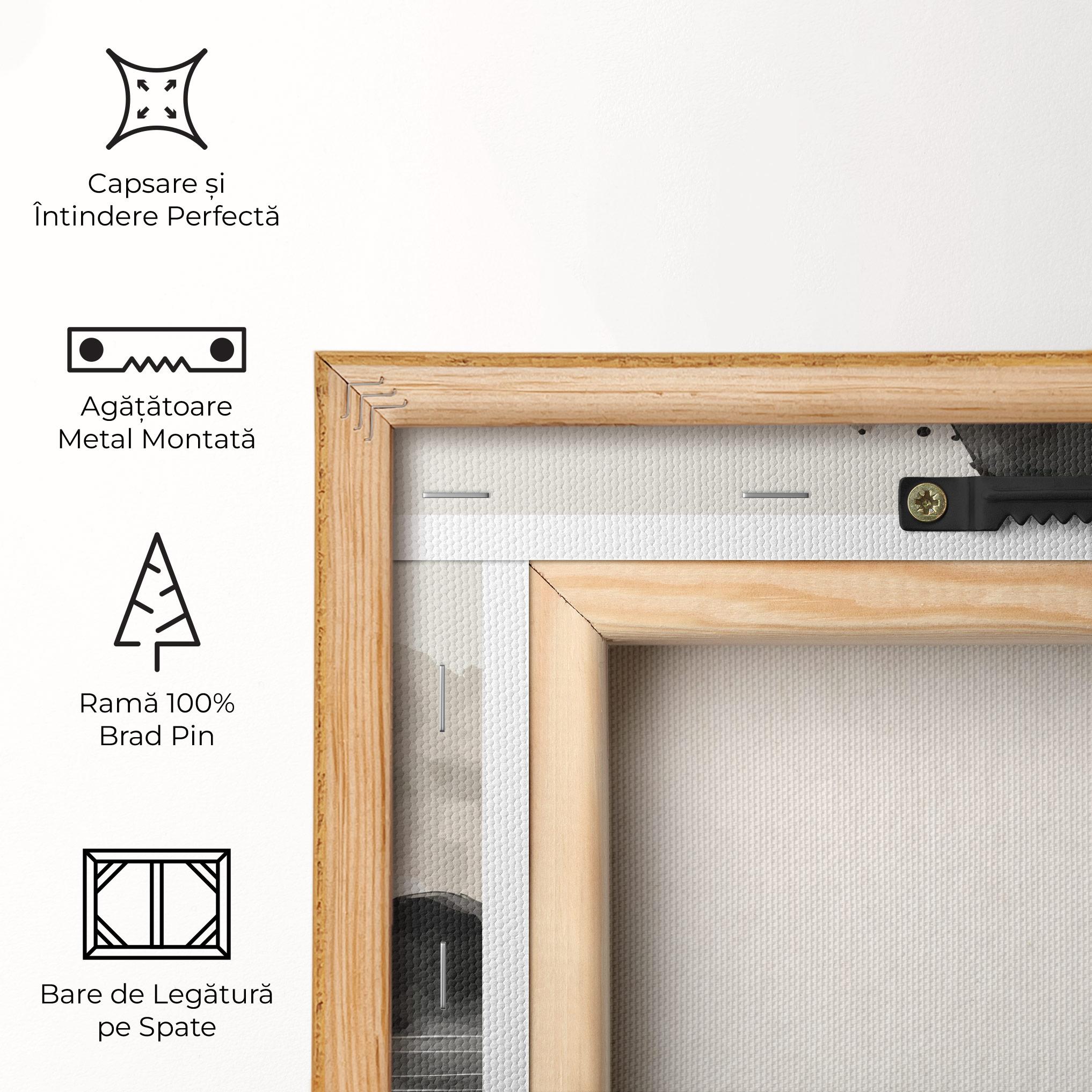 Tablou Canvas Black Ink Boat mockup 5