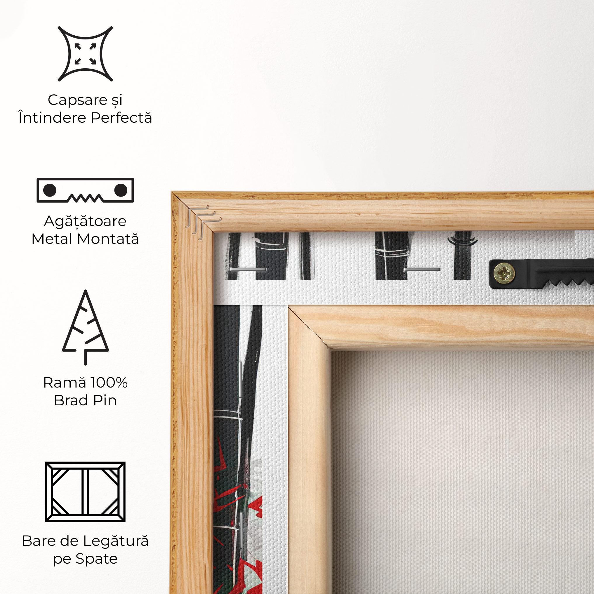 Tablou Canvas Chinese Red Leafs mockup 5