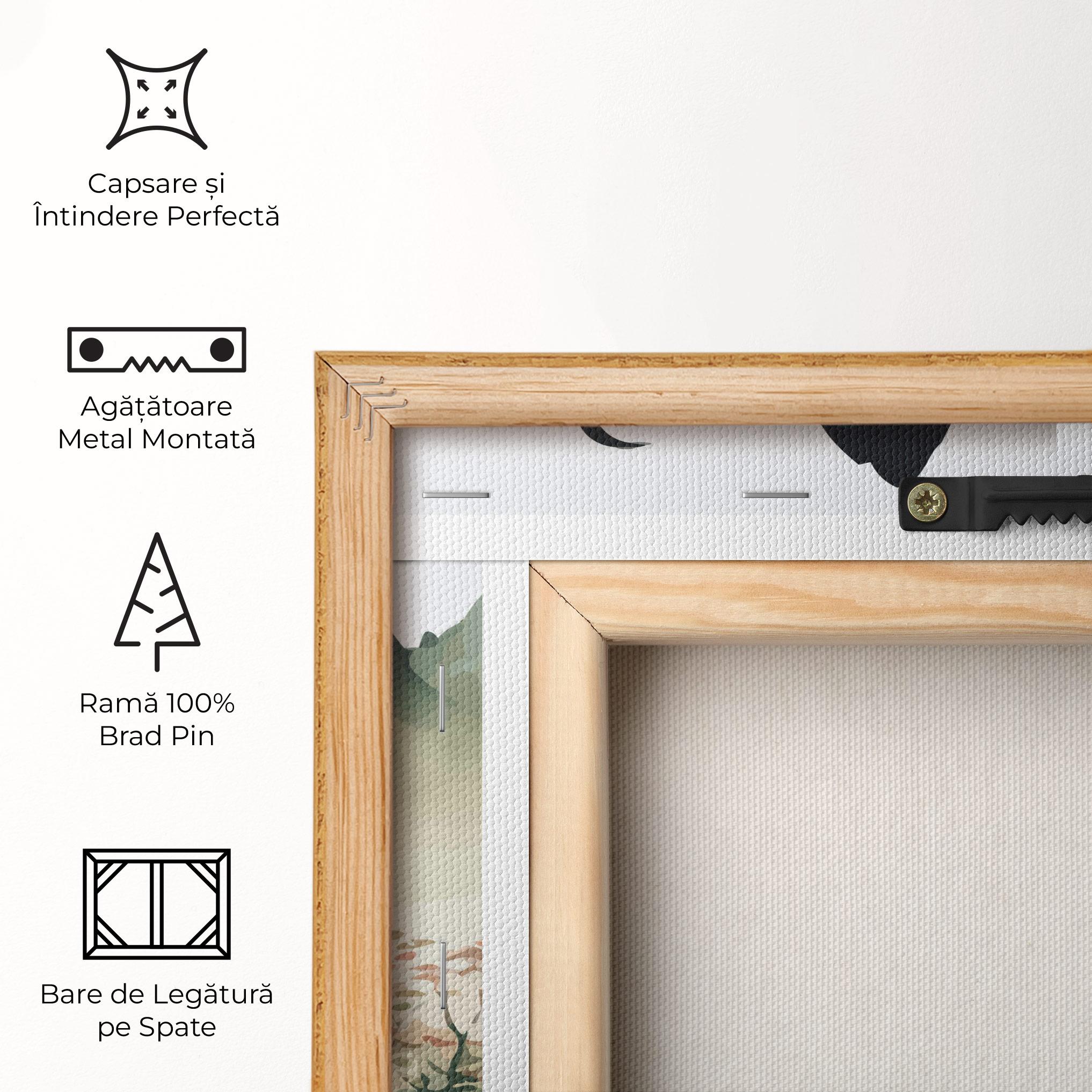 Tablou Canvas Green Mountain Moon mockup 5