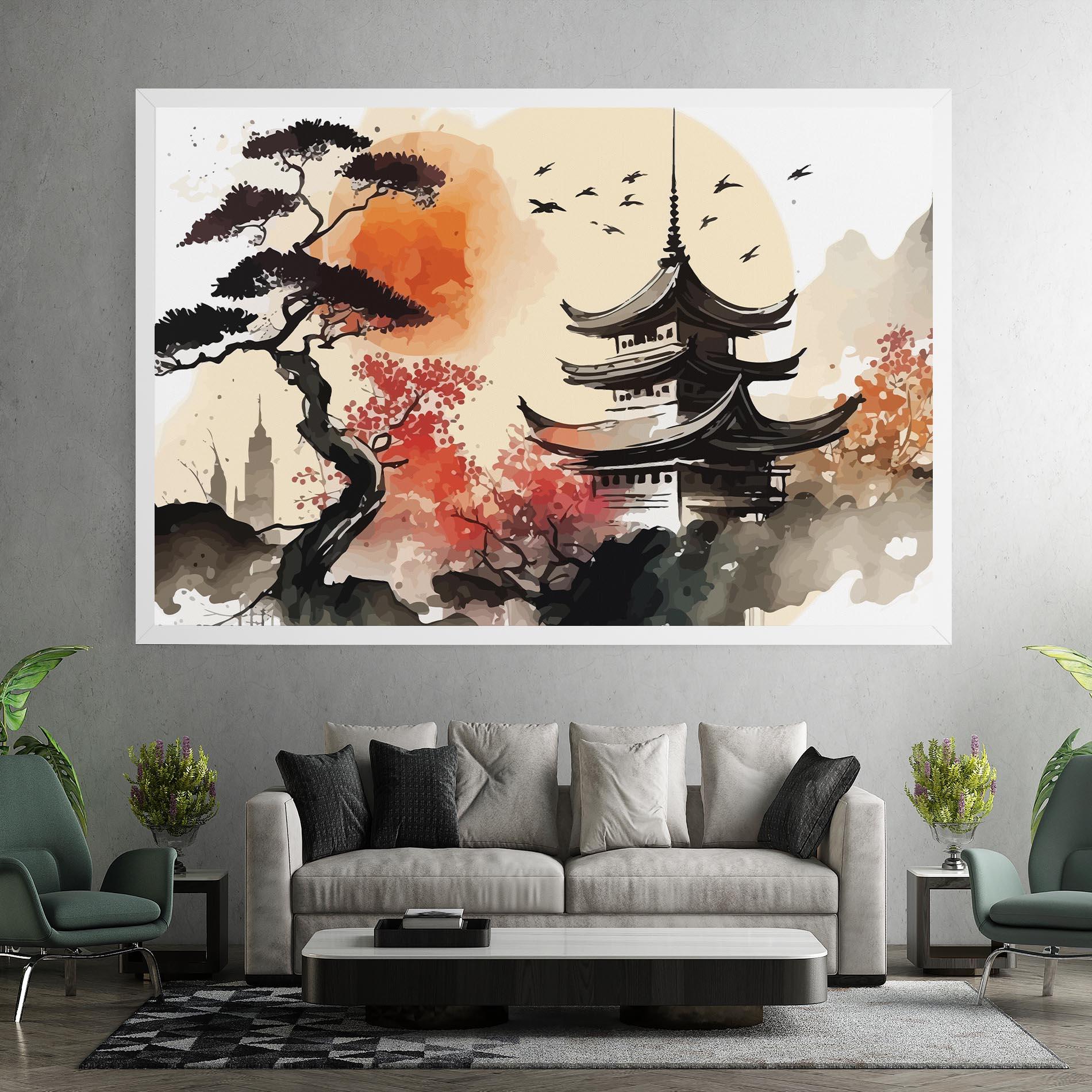 Tablou Canvas Asiatic Beautiful View mockup 7