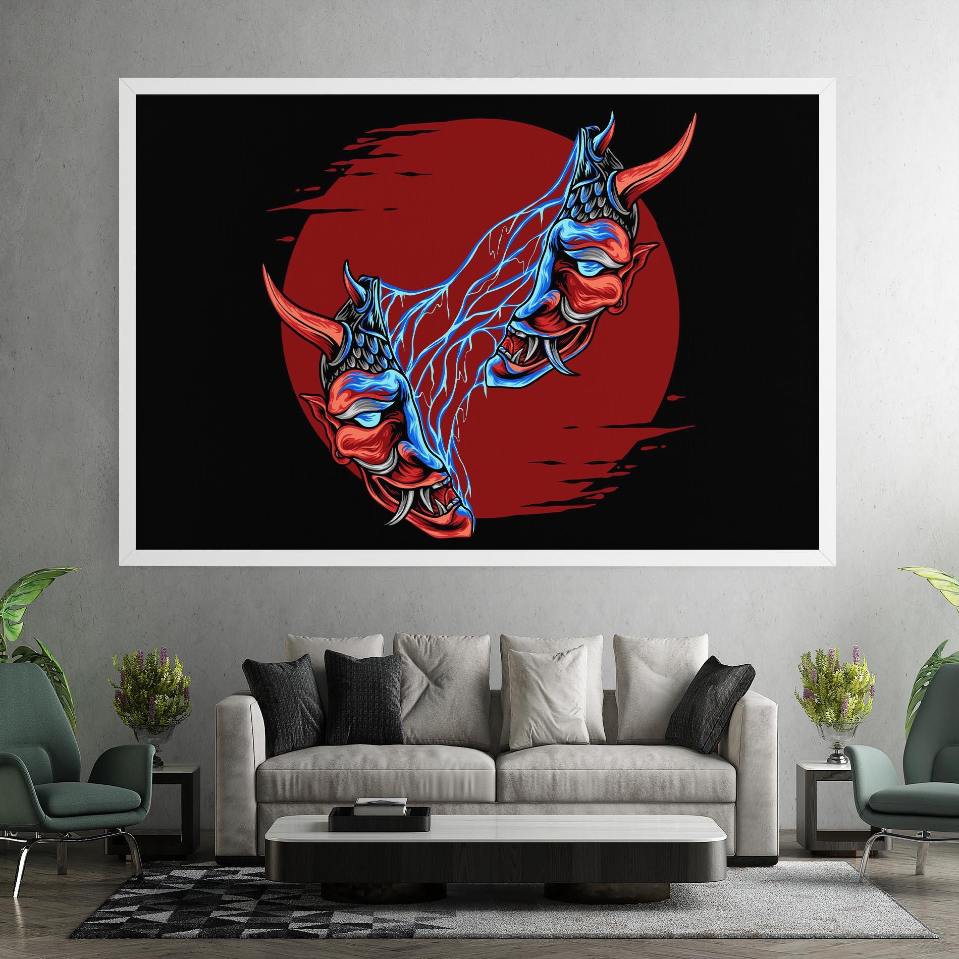 Tablou Canvas Japanese Mask mockup 7