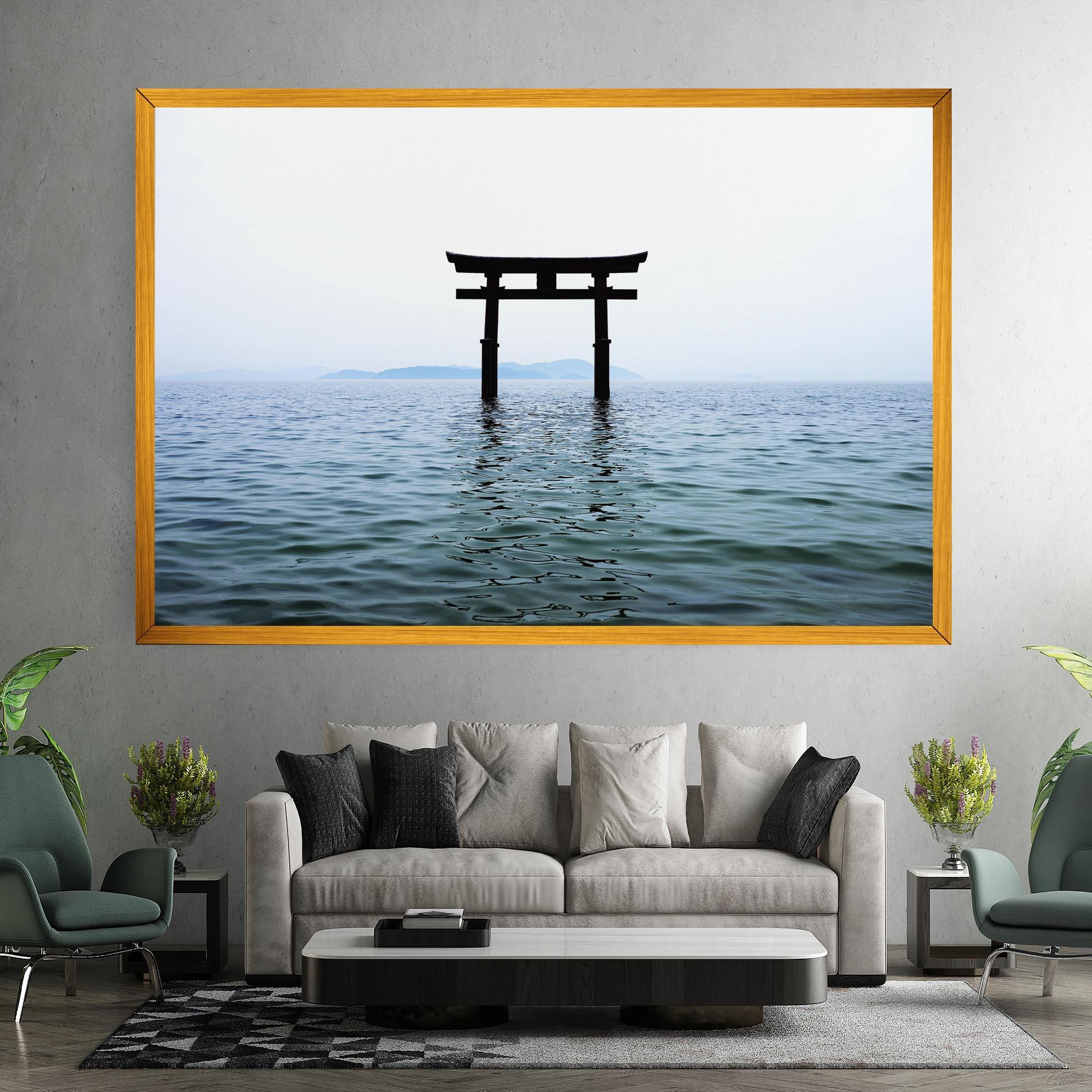 Tablou Canvas Japan Lake Gate mockup 7
