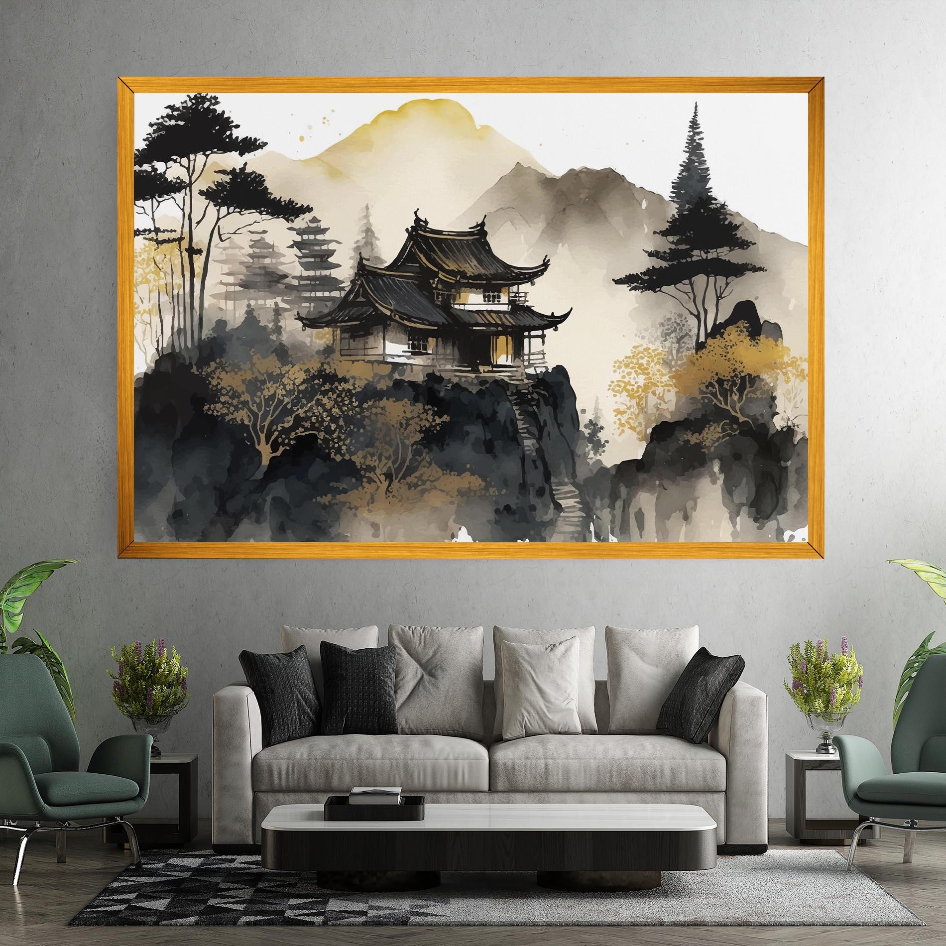 Tablou Canvas Japanese Temple mockup 7