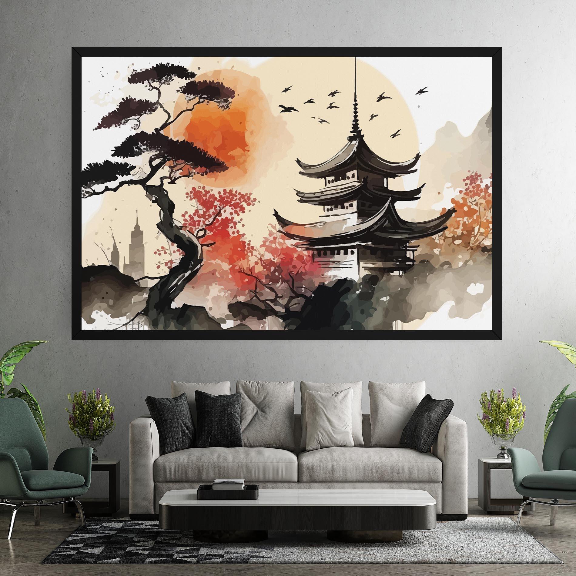 Tablou Canvas Asiatic Beautiful View mockup 7