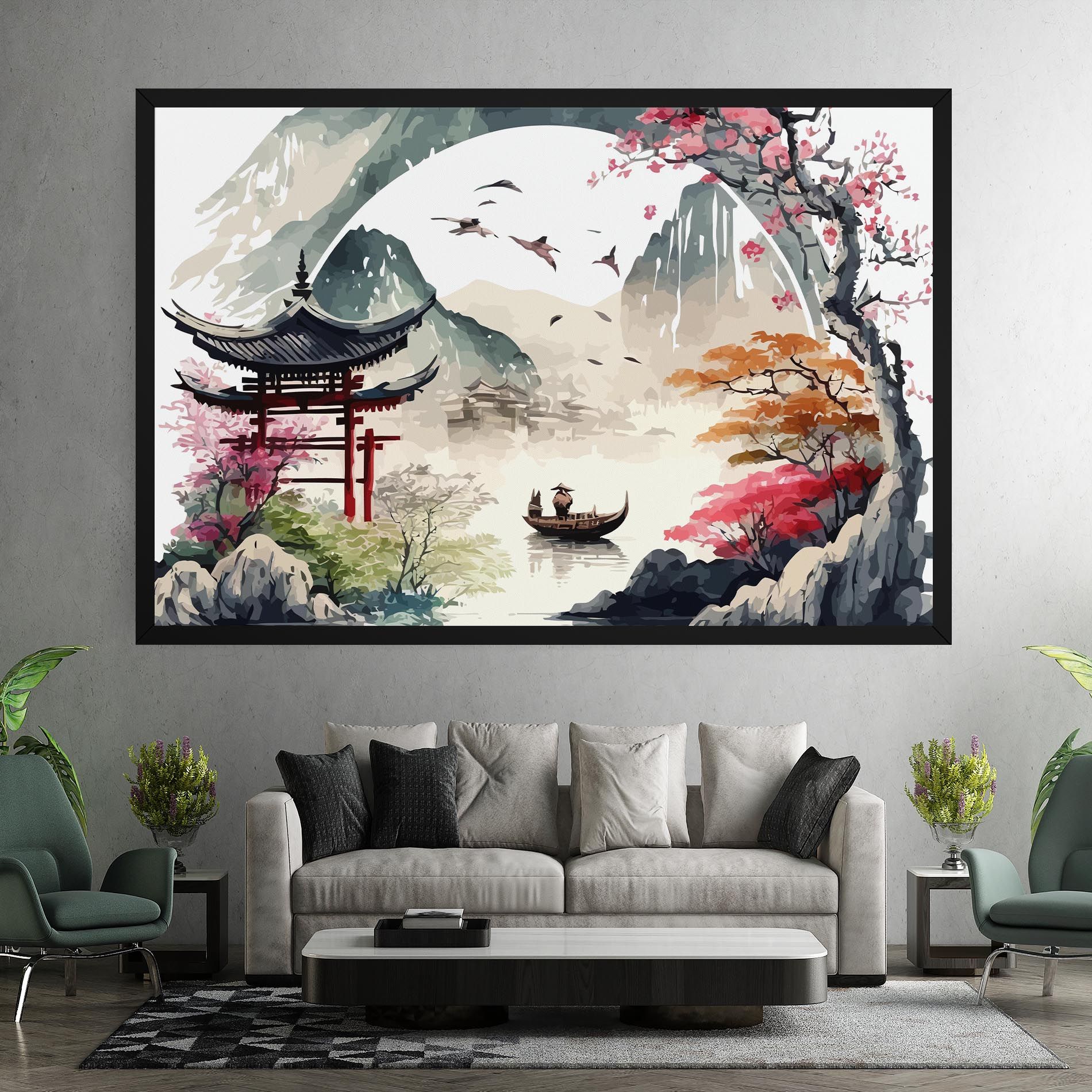 Beautiful Asiatic View mockup 7