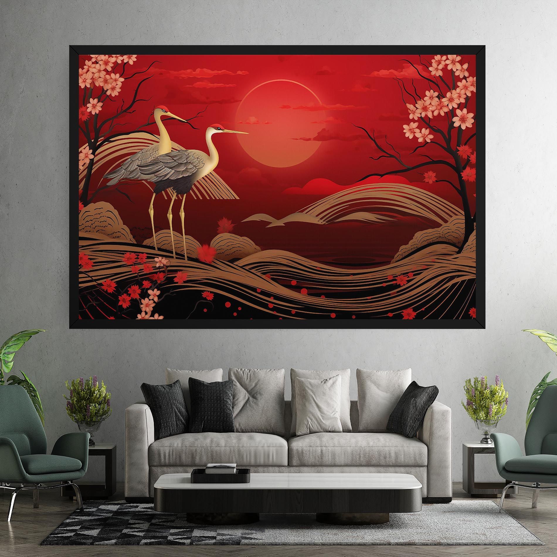 Gold Landscape Painting mockup 7