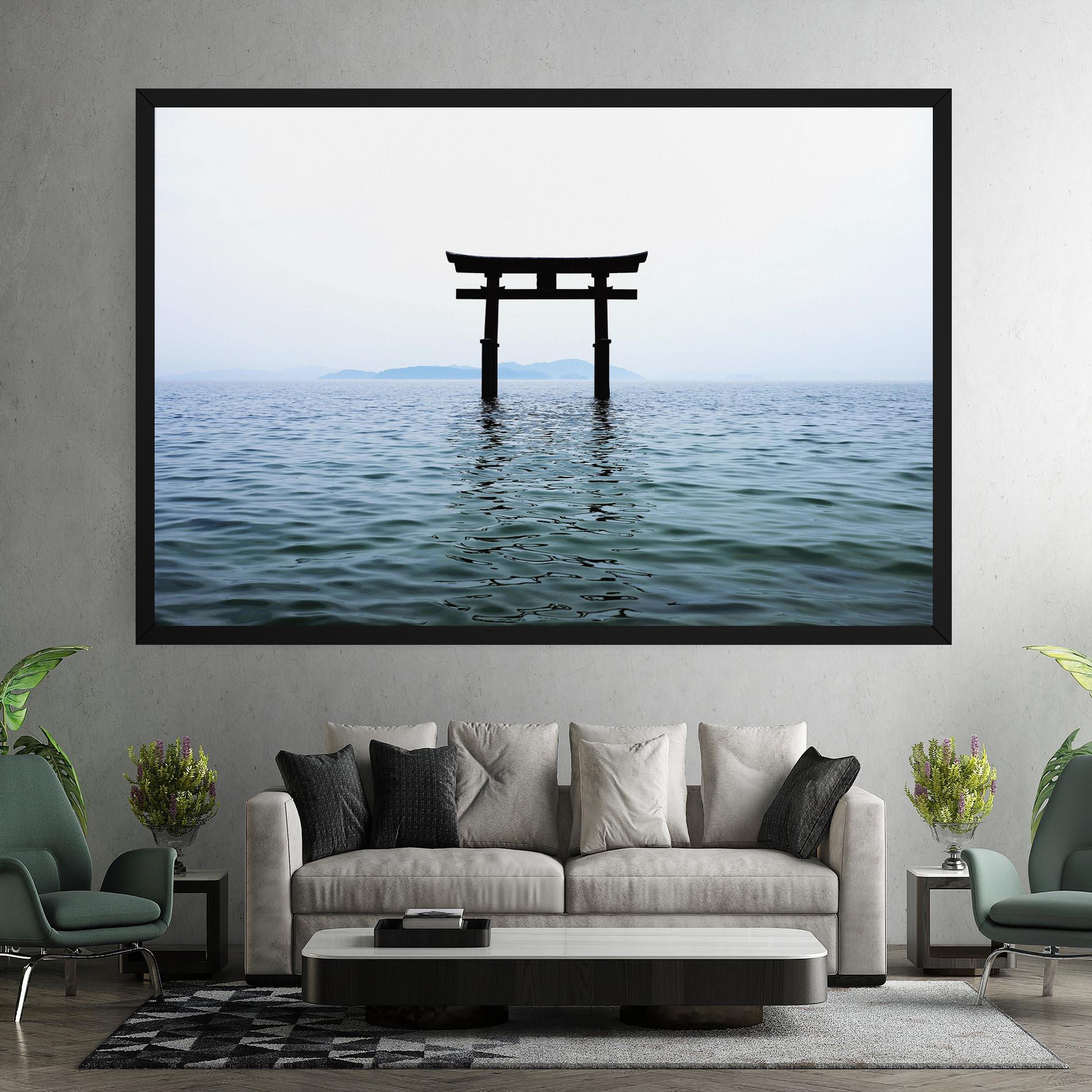 Tablou Canvas Japan Lake Gate mockup 7