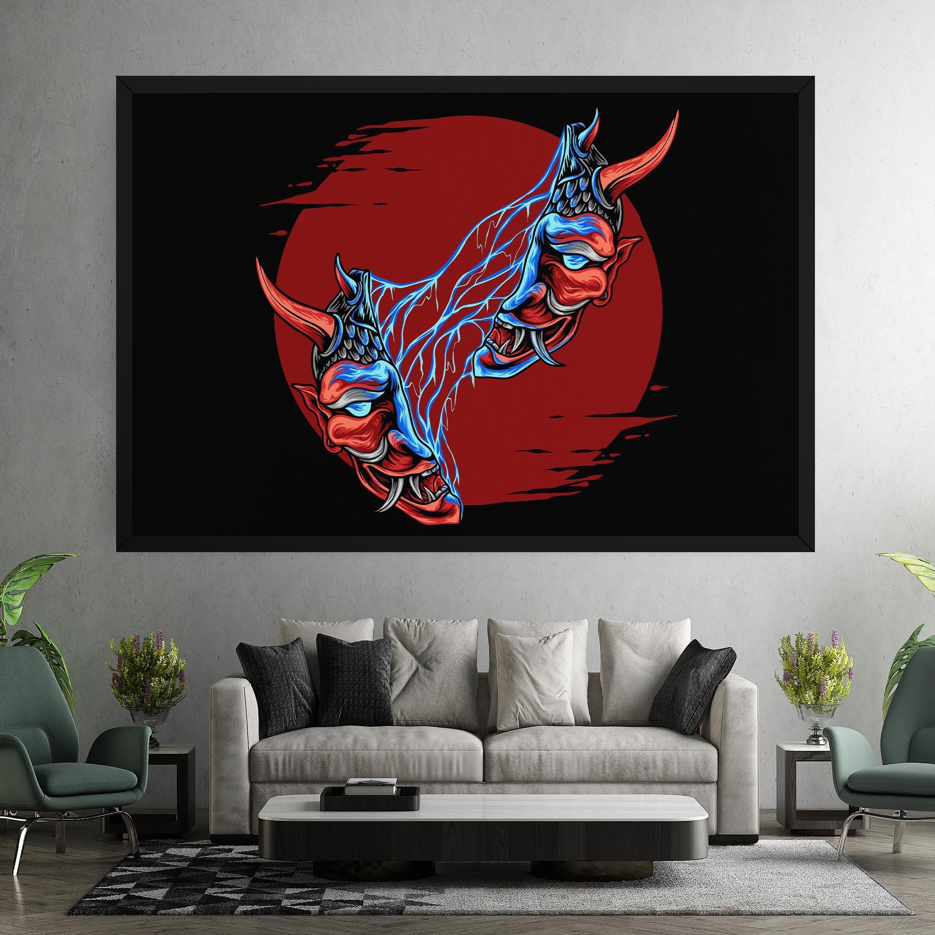 Tablou Canvas Japanese Mask mockup 7