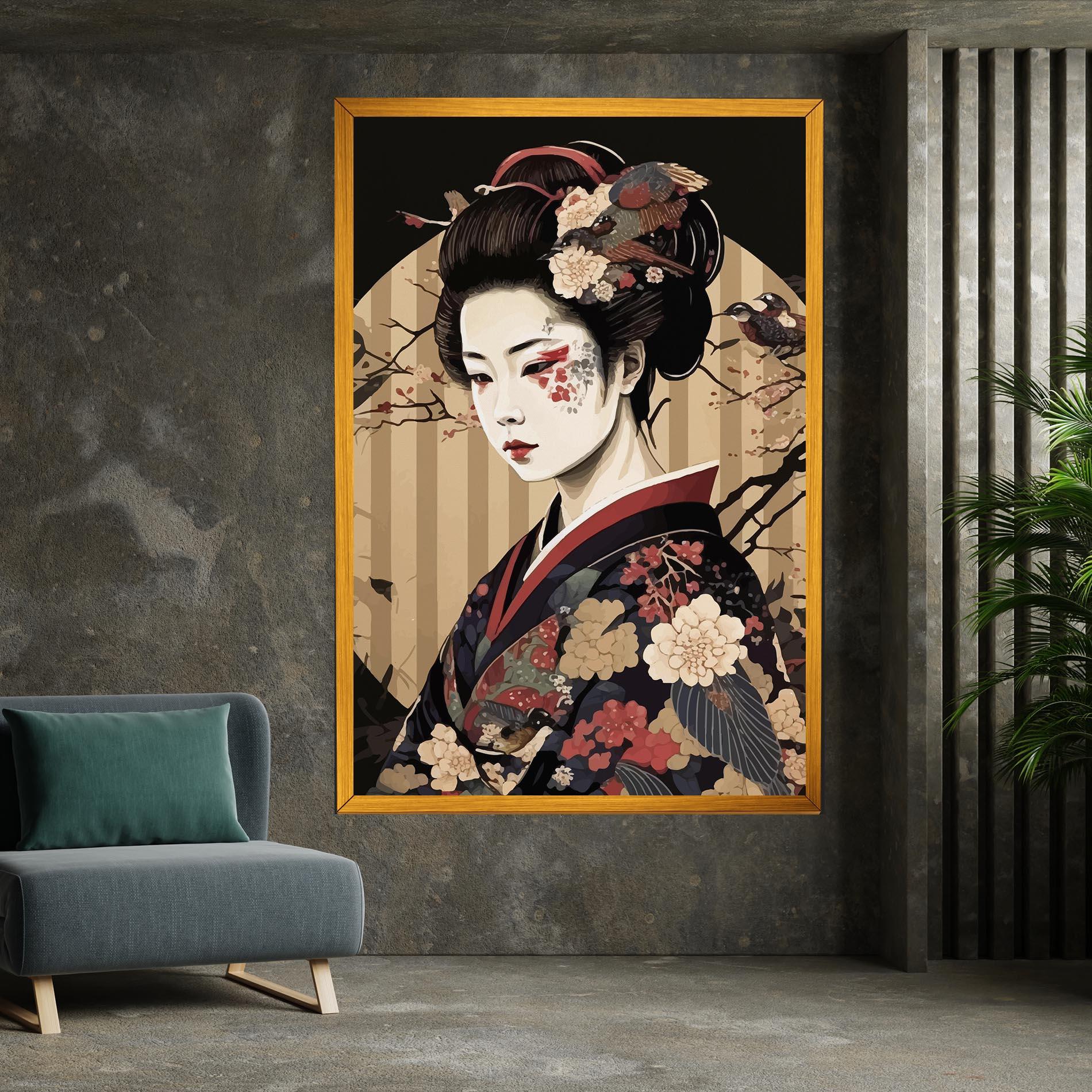Tablou Canvas Asiatic Lady mockup 7