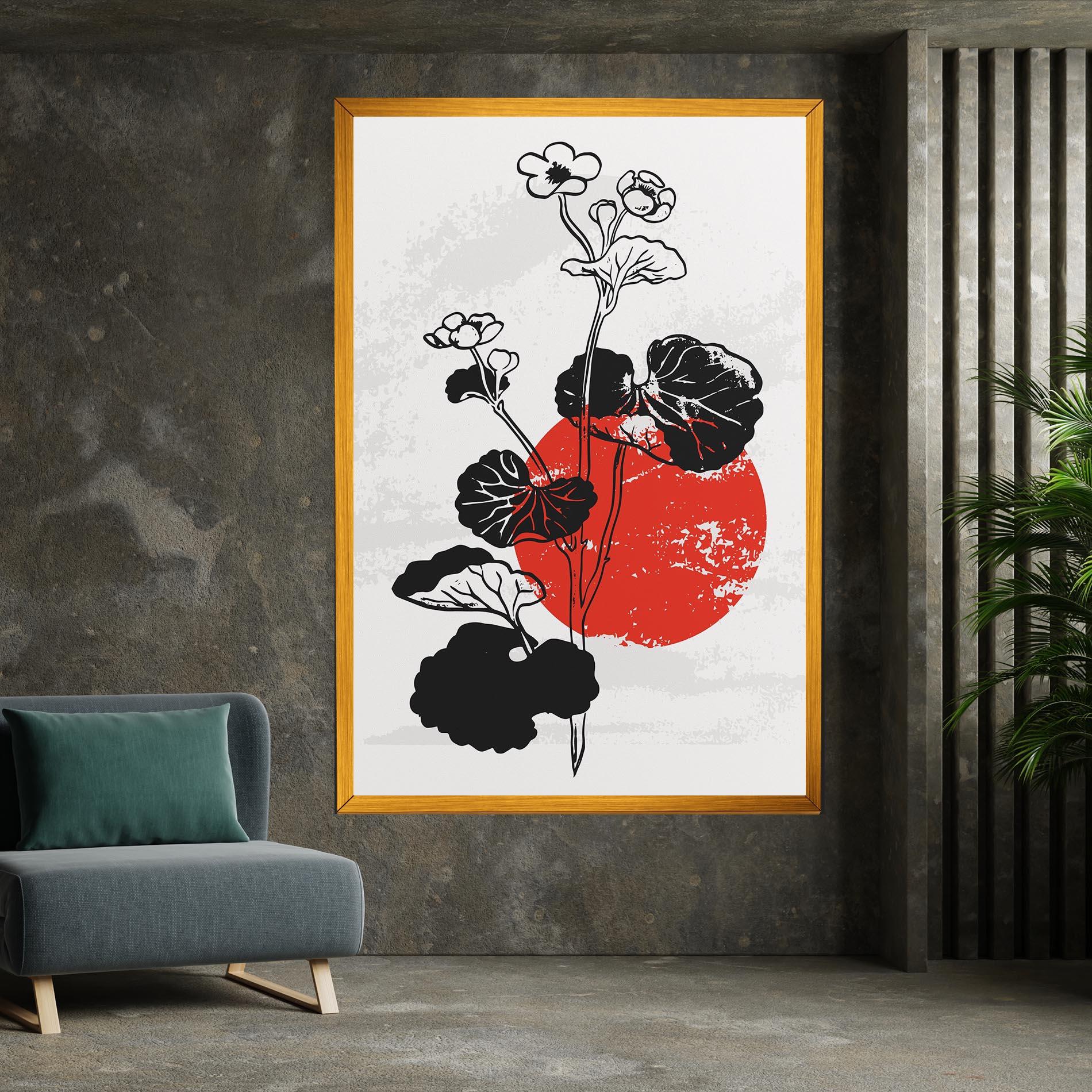 Tablou Canvas Japan Plant Art mockup 7