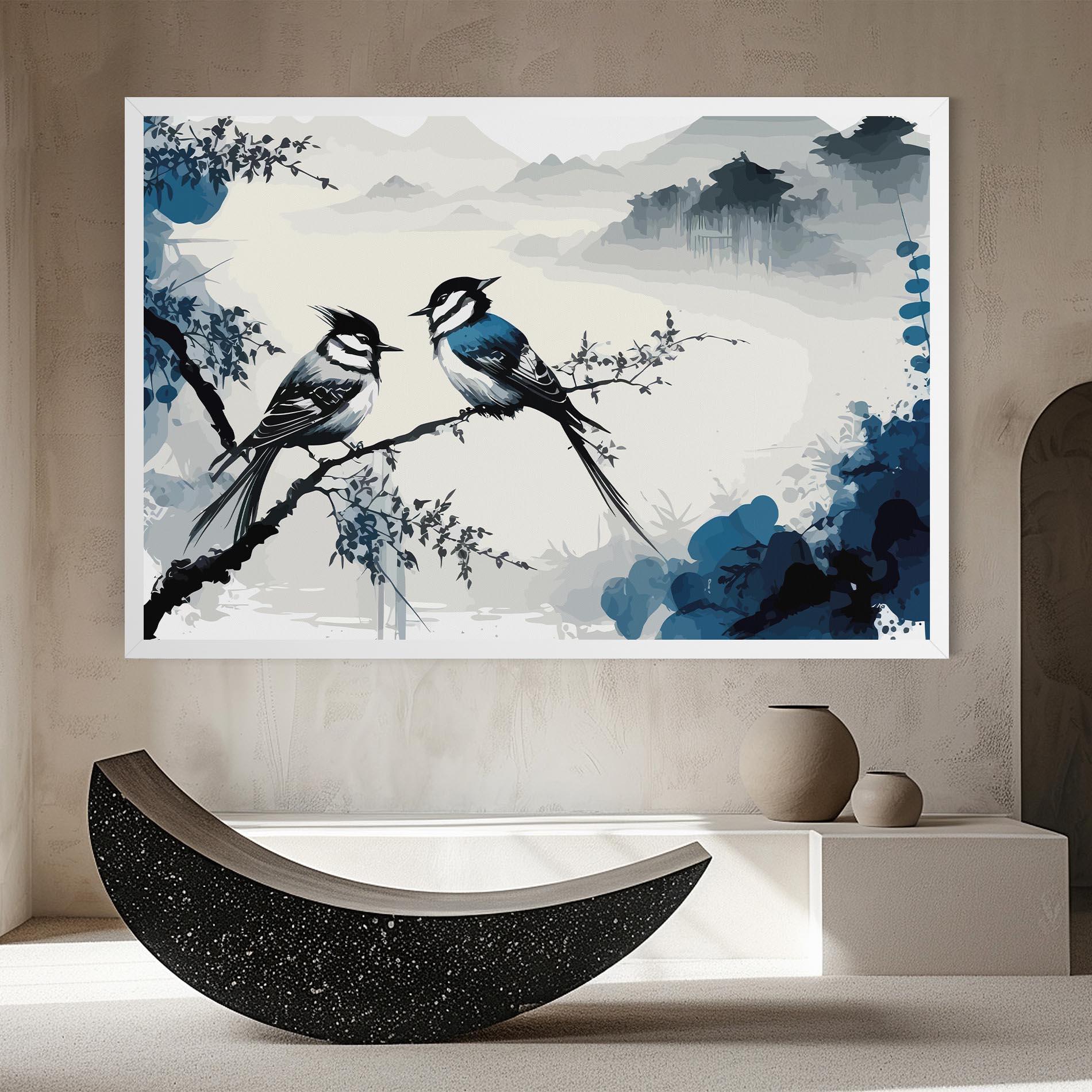 Tablou Canvas Asiatic Blue Bird mockup 8