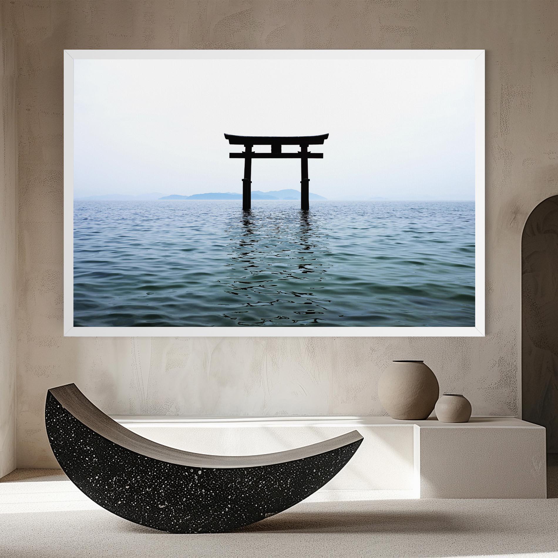 Tablou Canvas Japan Lake Gate mockup 8