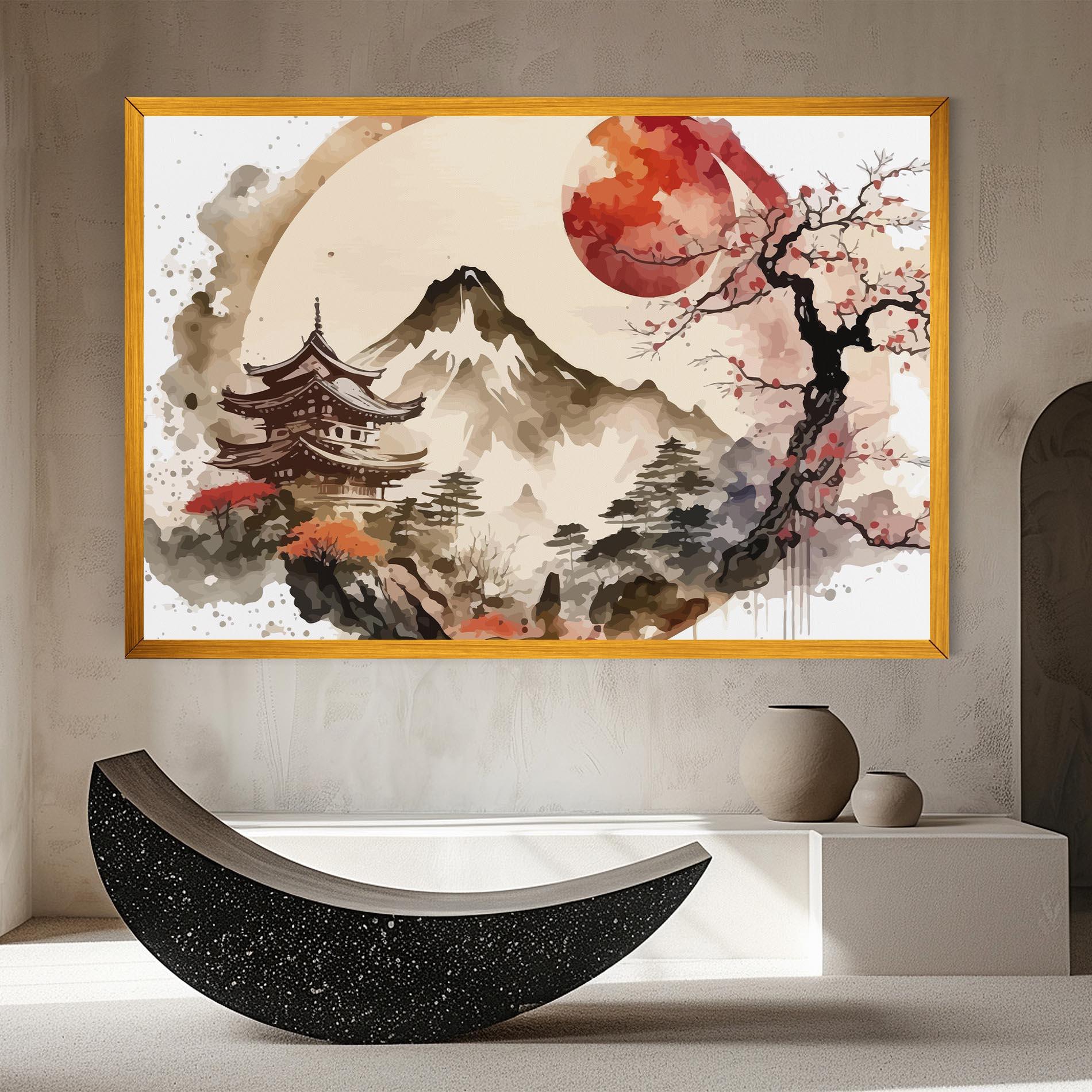 Tablou Canvas Asiatic Blossom View mockup 8