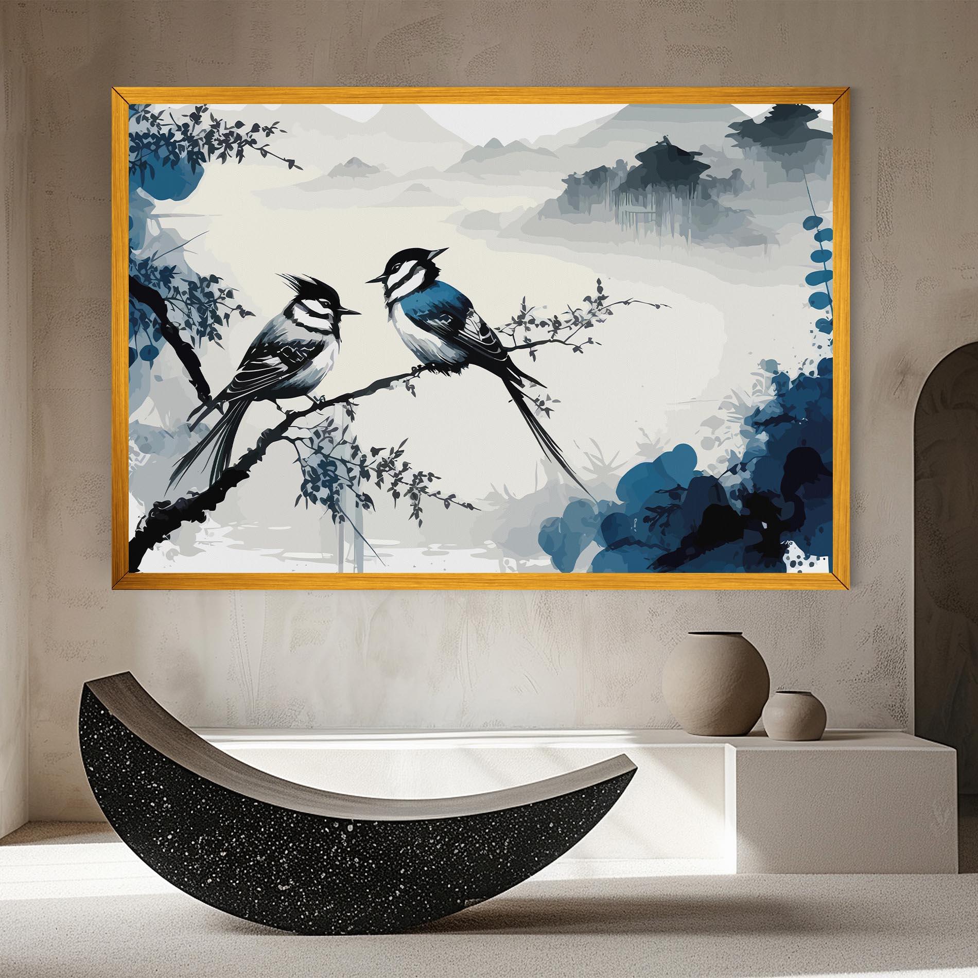 Tablou Canvas Asiatic Blue Bird mockup 8