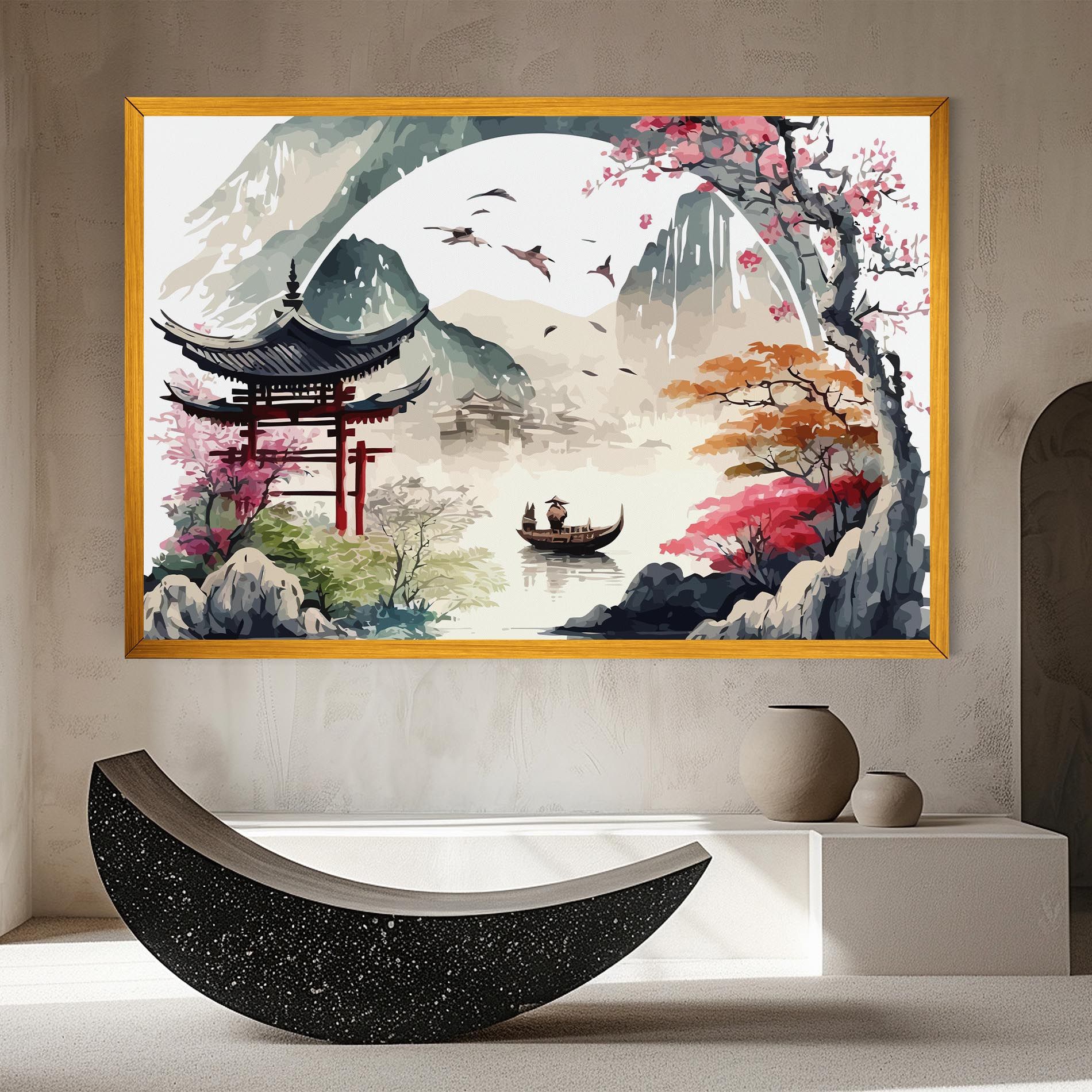 Beautiful Asiatic View mockup 8
