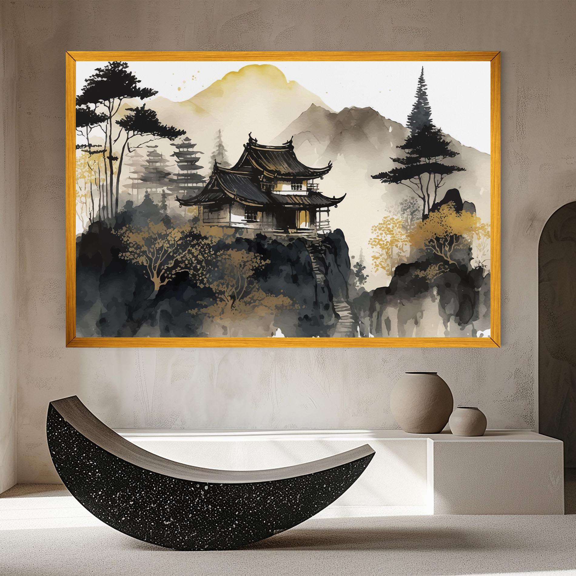 Tablou Canvas Japanese Temple mockup 8