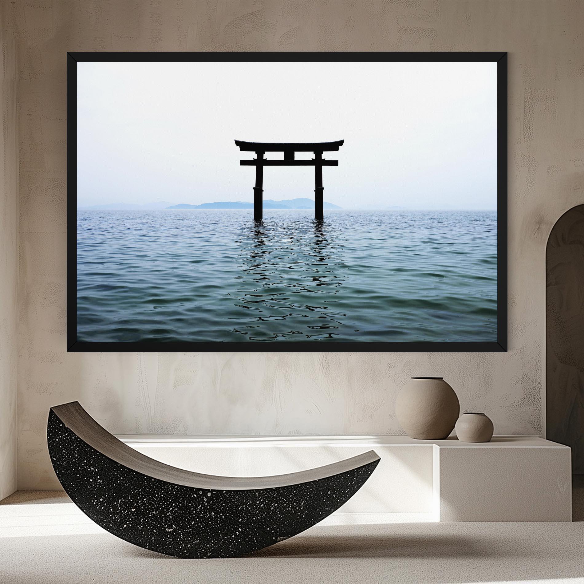 Tablou Canvas Japan Lake Gate mockup 8
