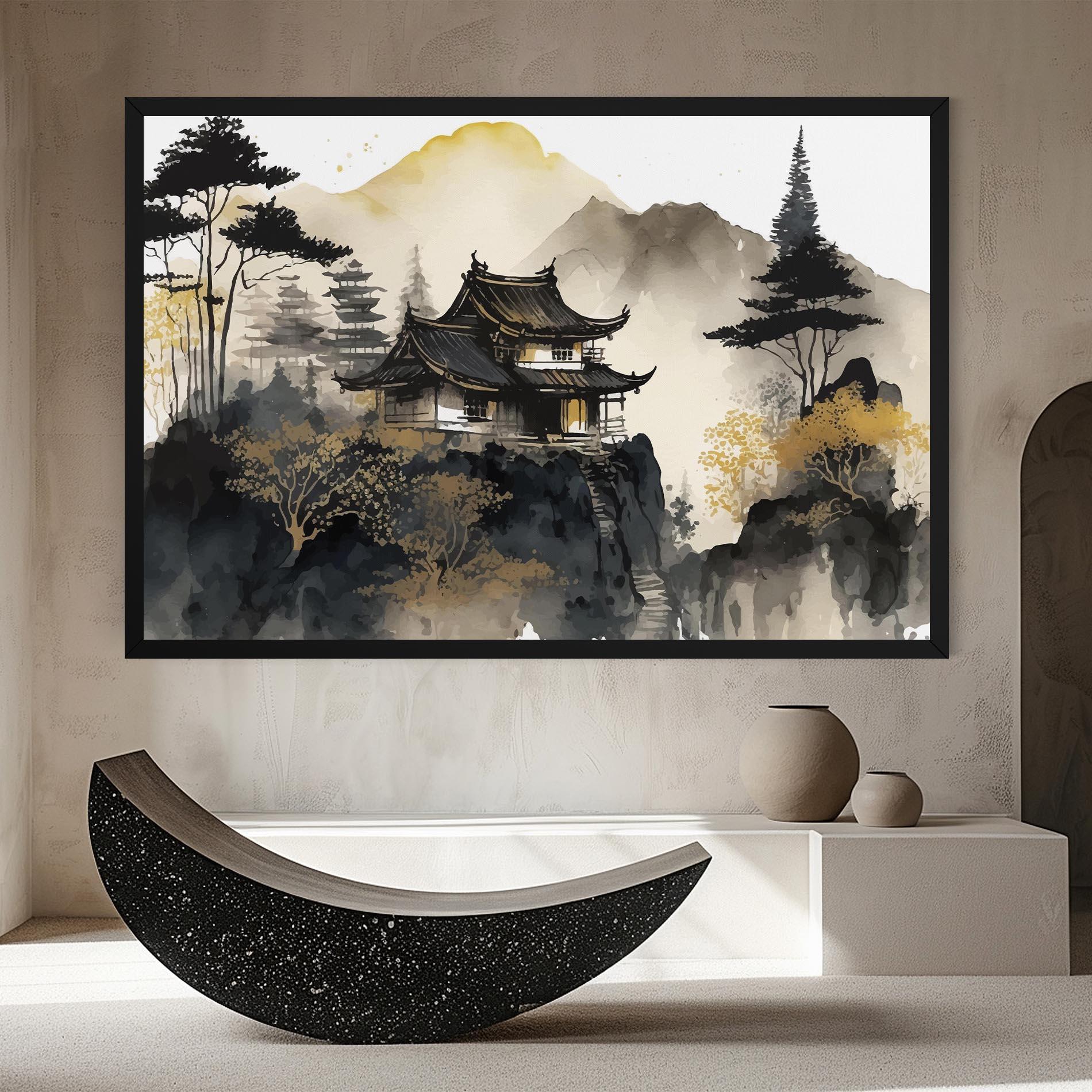 Tablou Canvas Japanese Temple mockup 8
