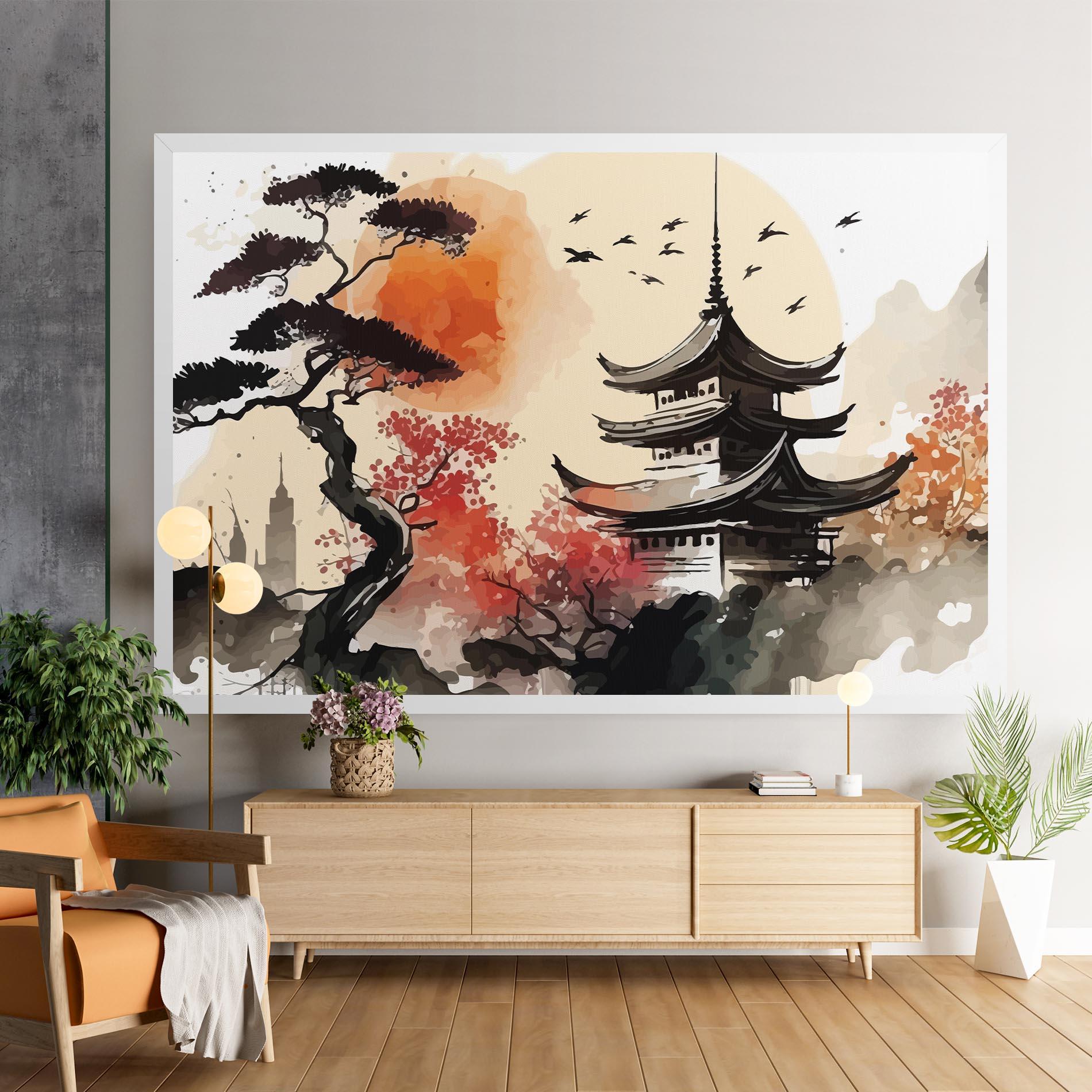 Tablou Canvas Asiatic Beautiful View mockup 9
