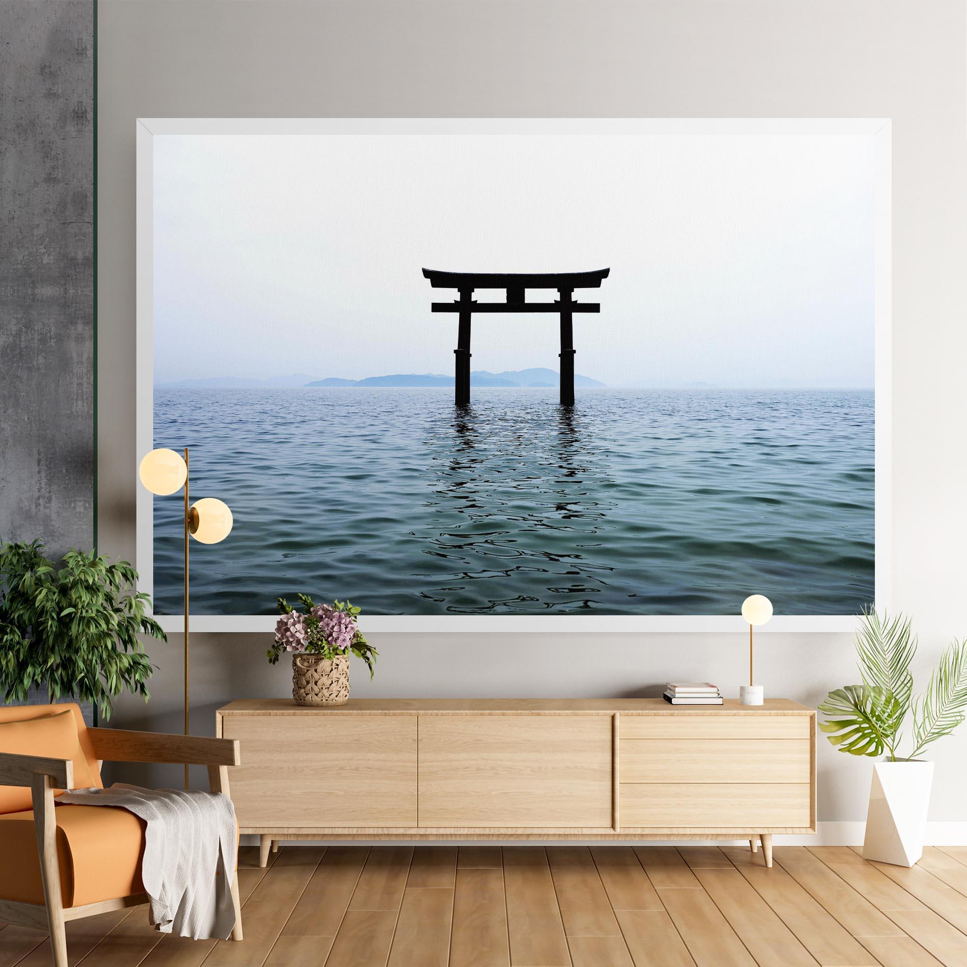 Tablou Canvas Japan Lake Gate mockup 9