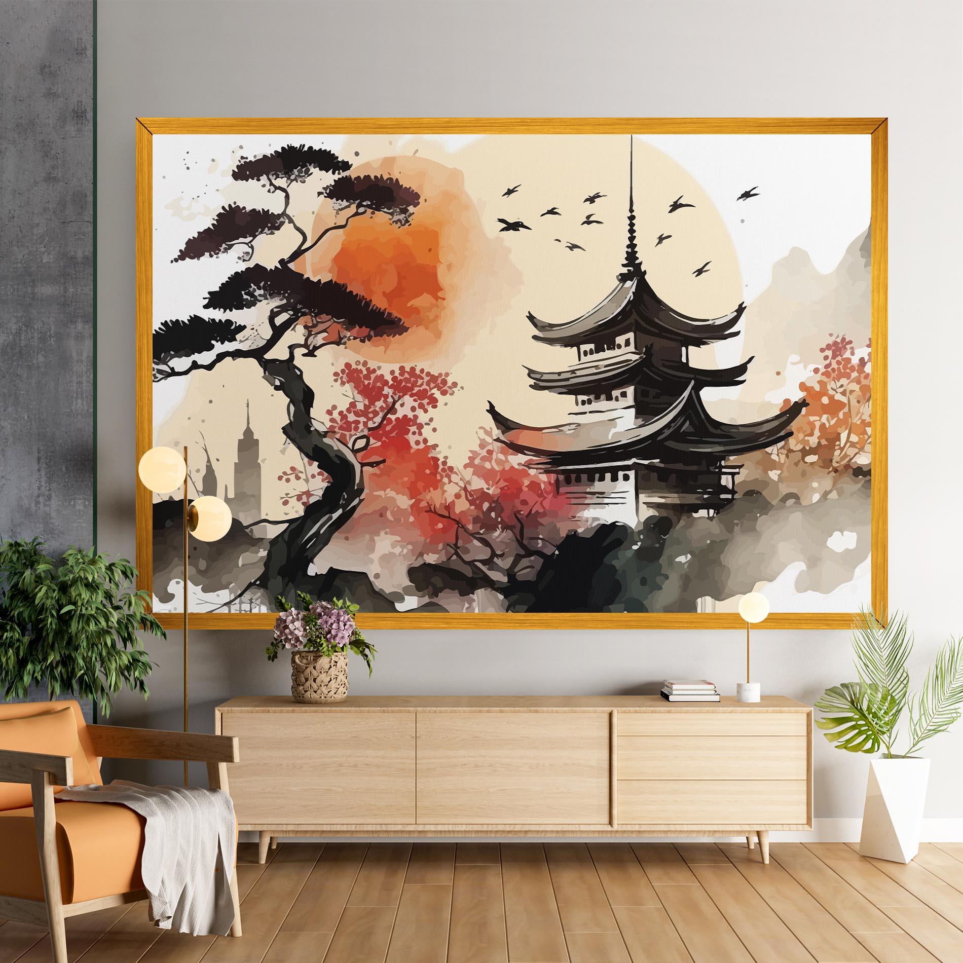 Tablou Canvas Asiatic Beautiful View mockup 9