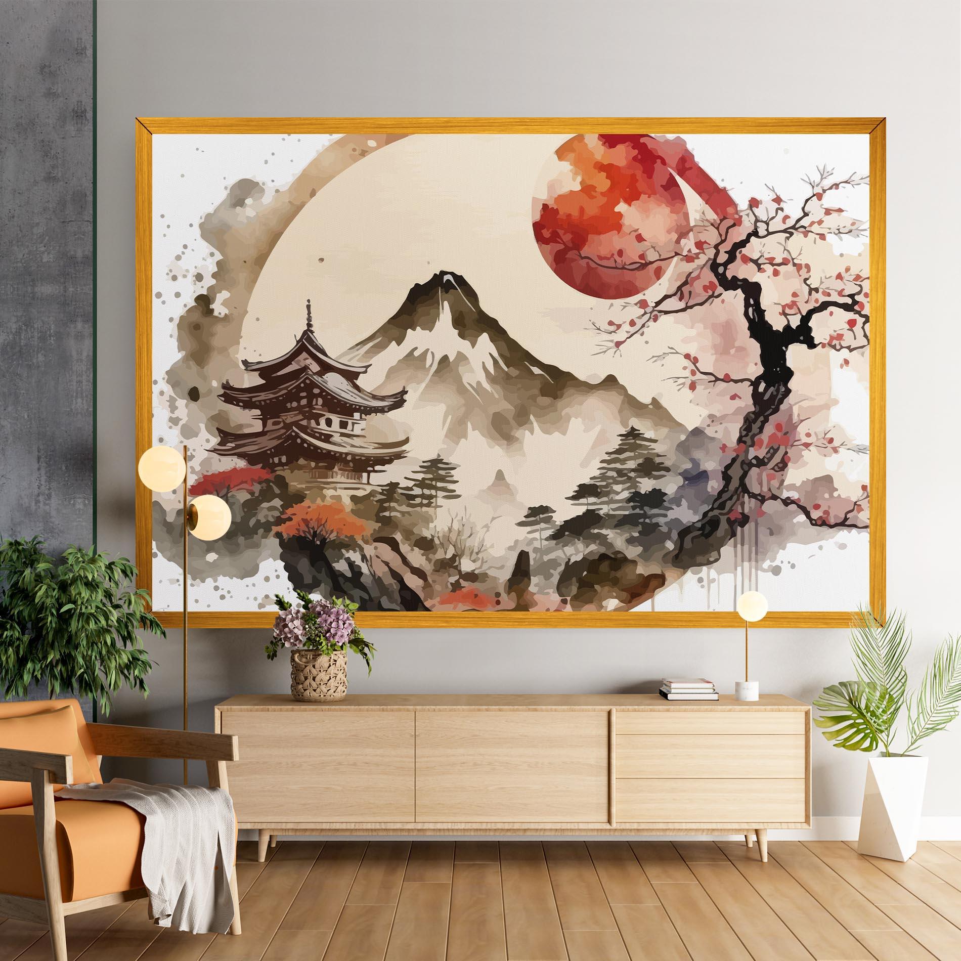 Tablou Canvas Asiatic Blossom View mockup 9