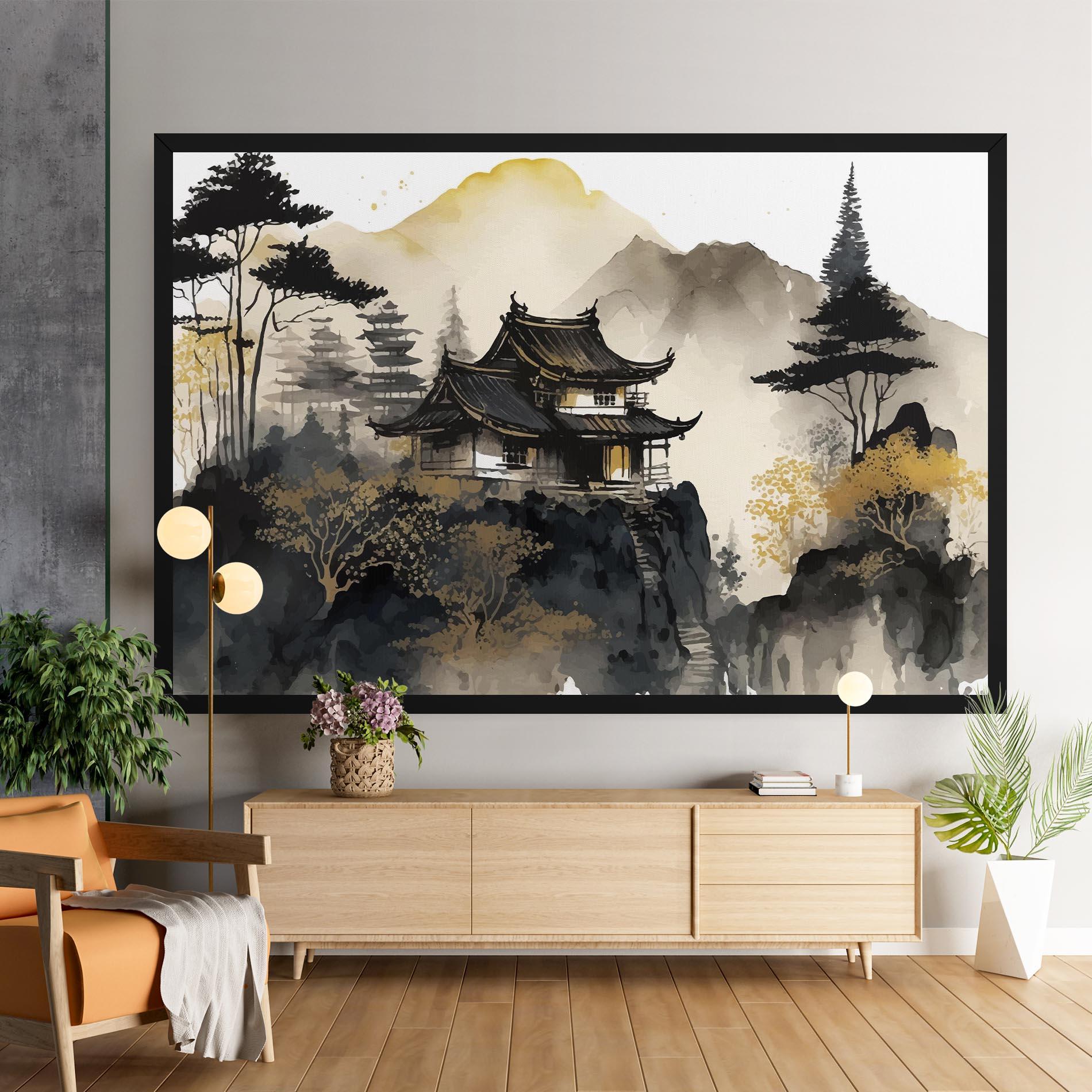 Tablou Canvas Japanese Temple mockup 9