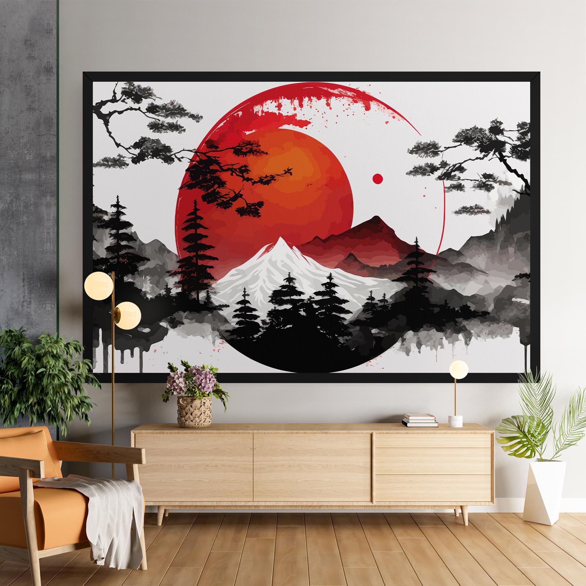 Tablou Canvas Yin Yang Mountain mockup 9