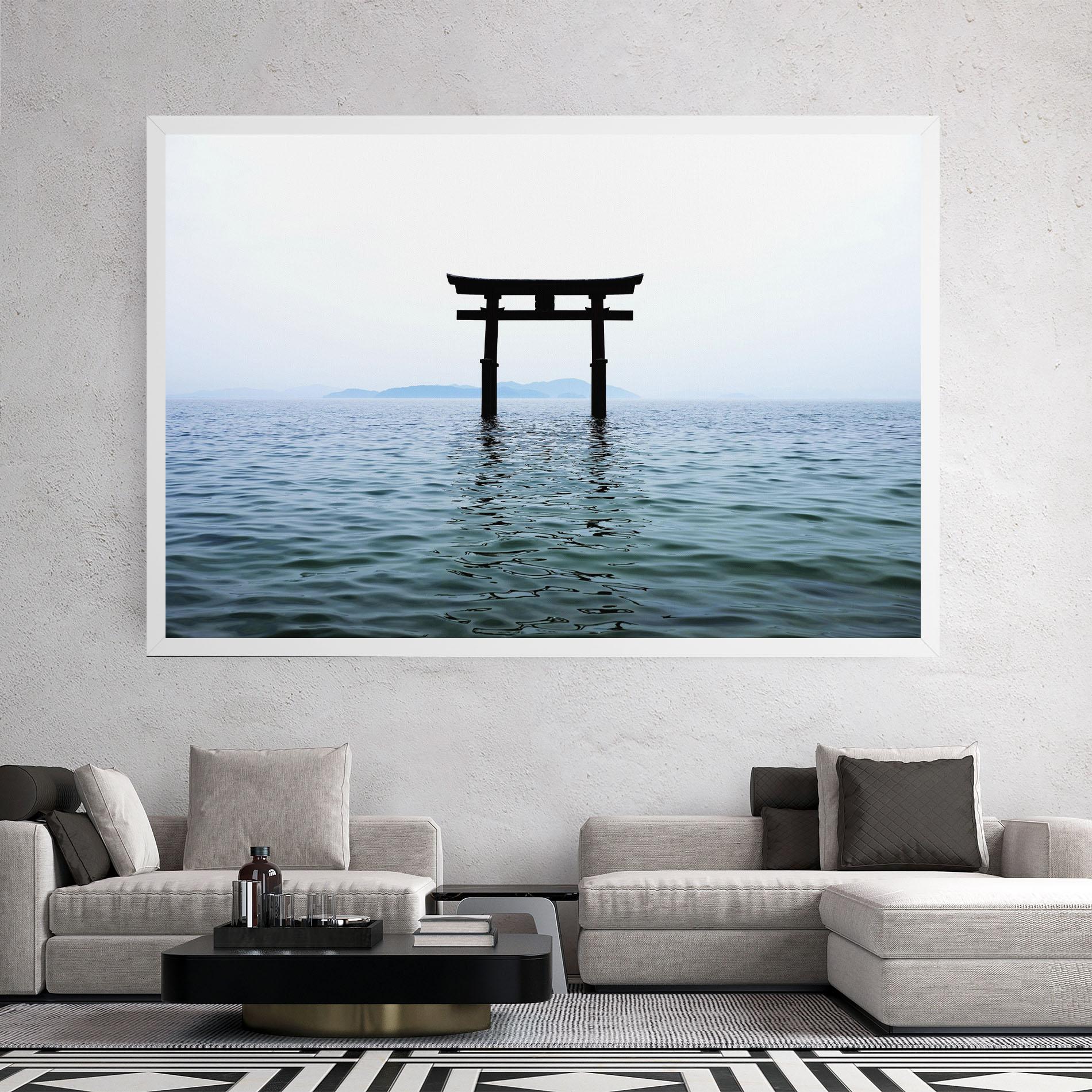 Tablou Canvas Japan Lake Gate mockup 2