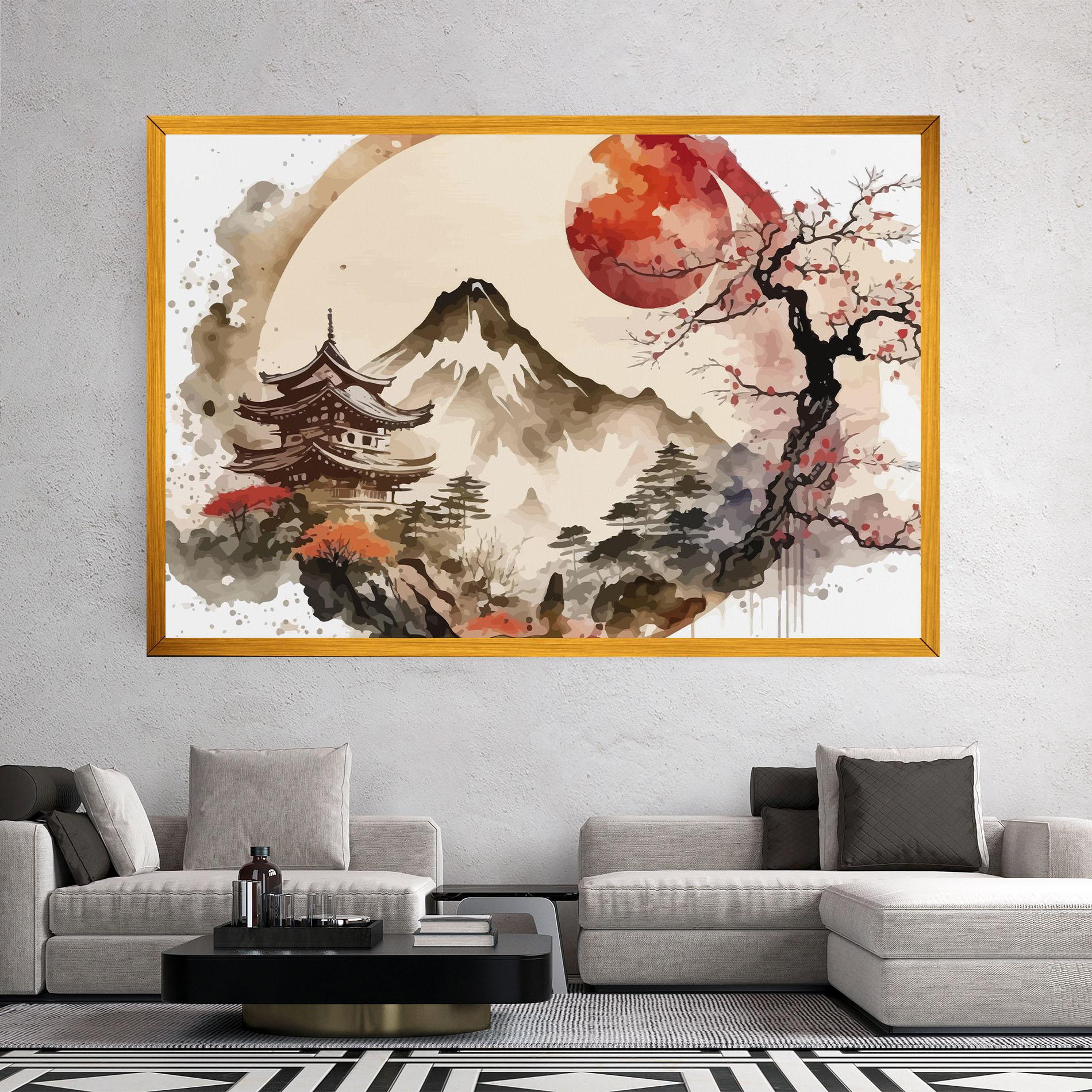 Tablou Canvas Asiatic Blossom View mockup 2