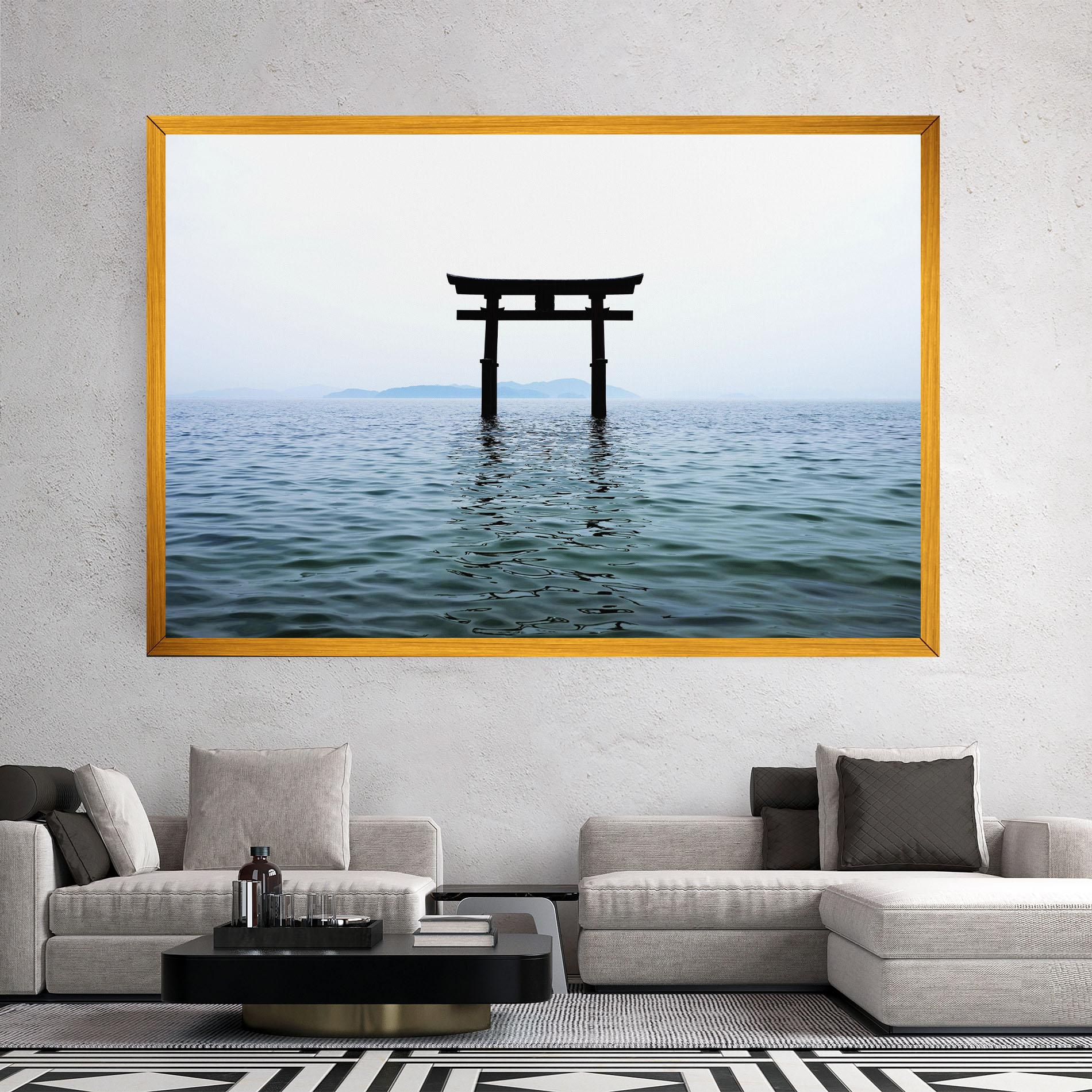 Tablou Canvas Japan Lake Gate mockup 2
