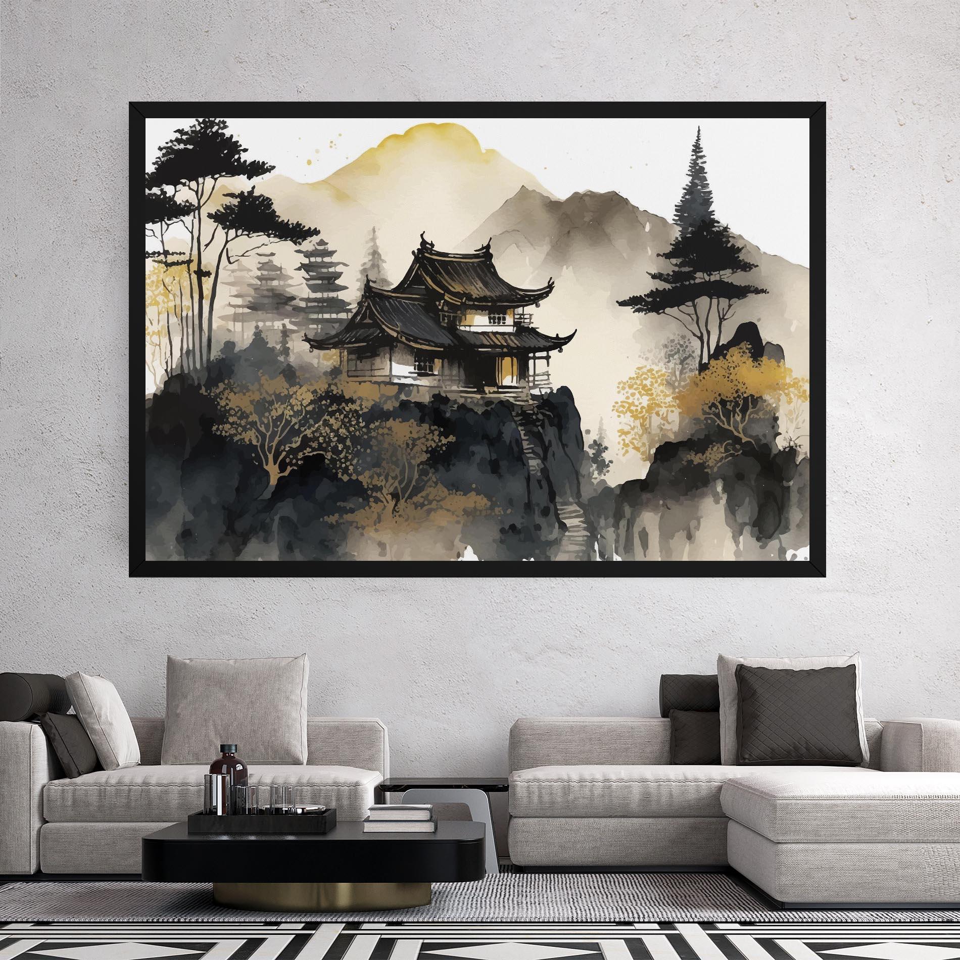 Tablou Canvas Japanese Temple mockup 2