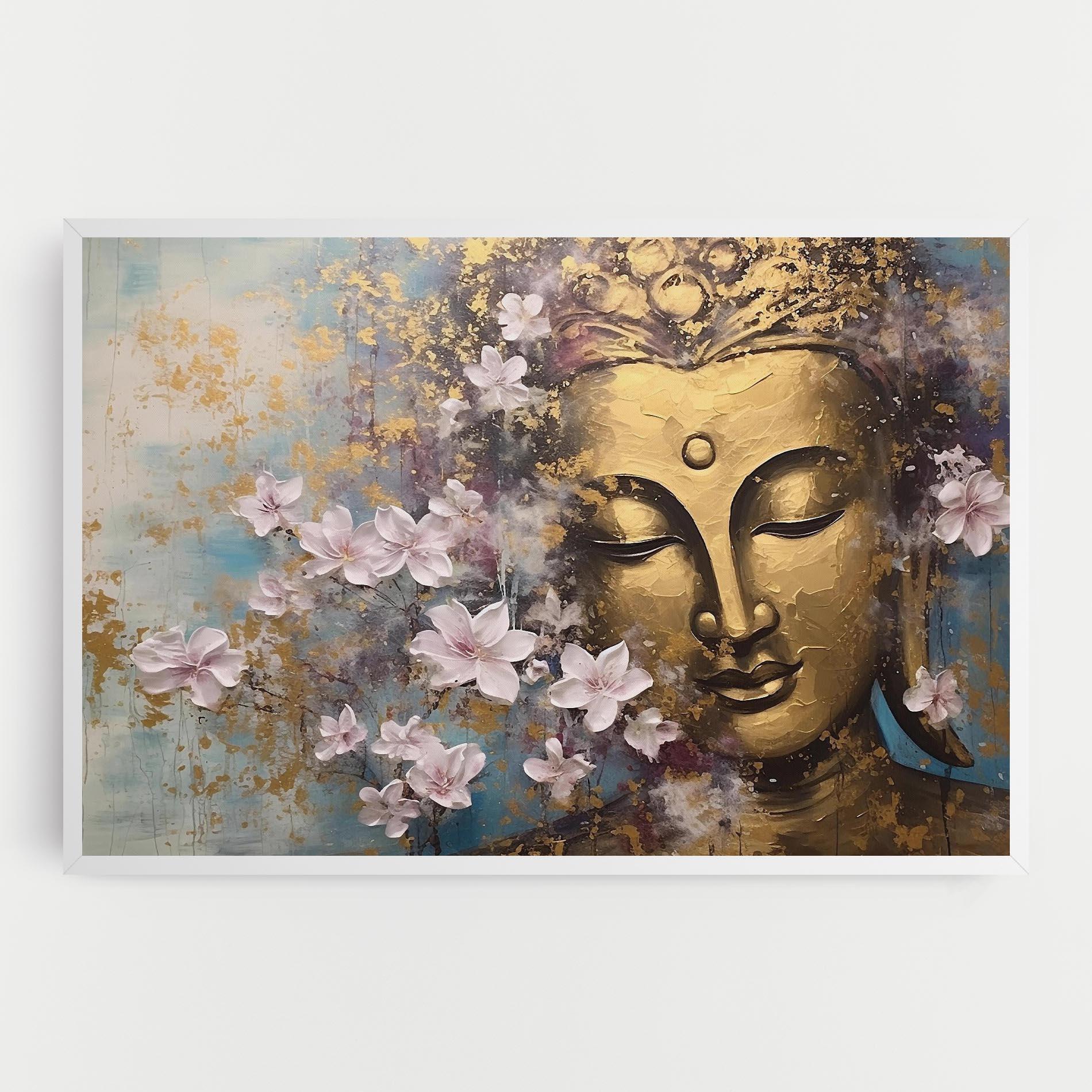 Tablou Canvas Abstract Buddha Plants mockup 0