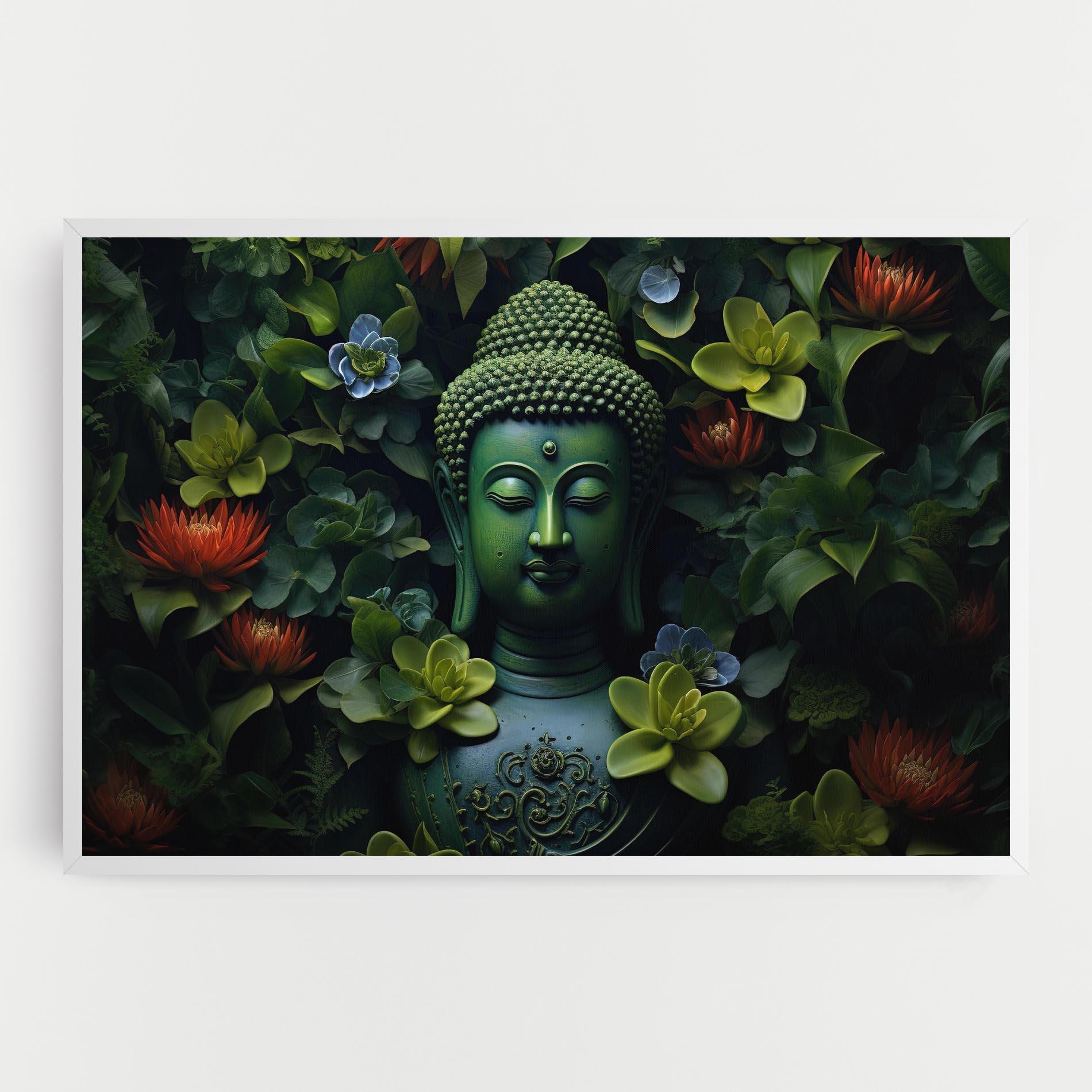 Tablou Canvas Blue Light Buddha mockup 0
