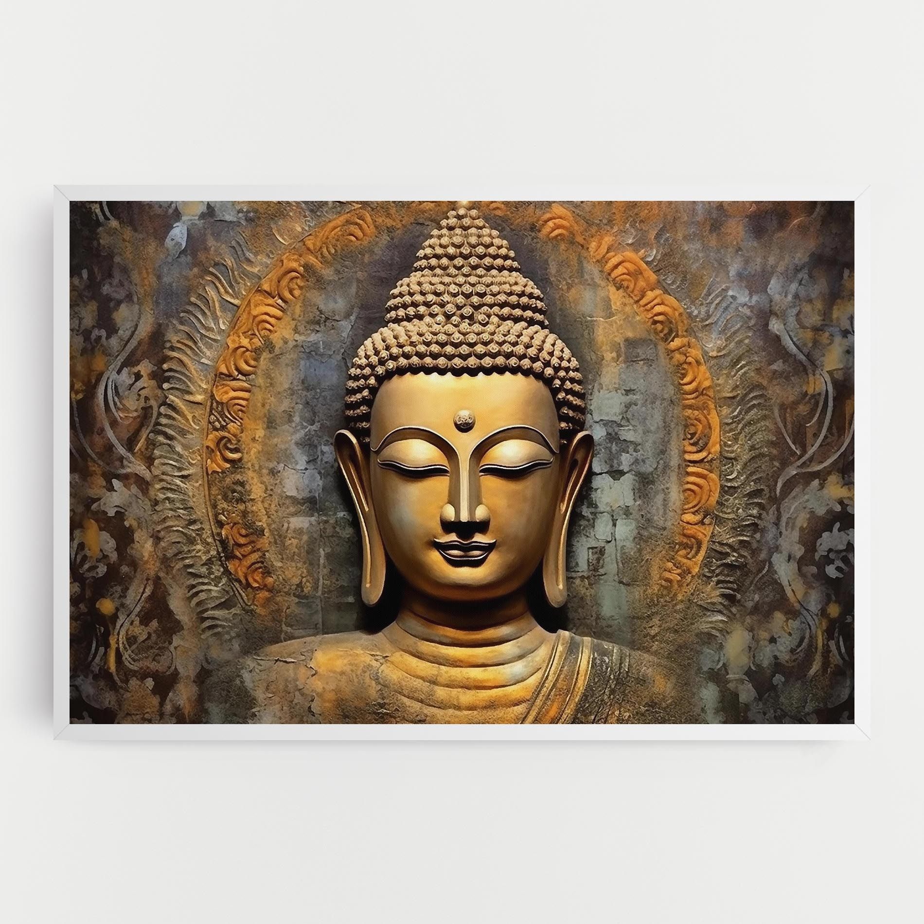 Buddha 3d Head mockup 0