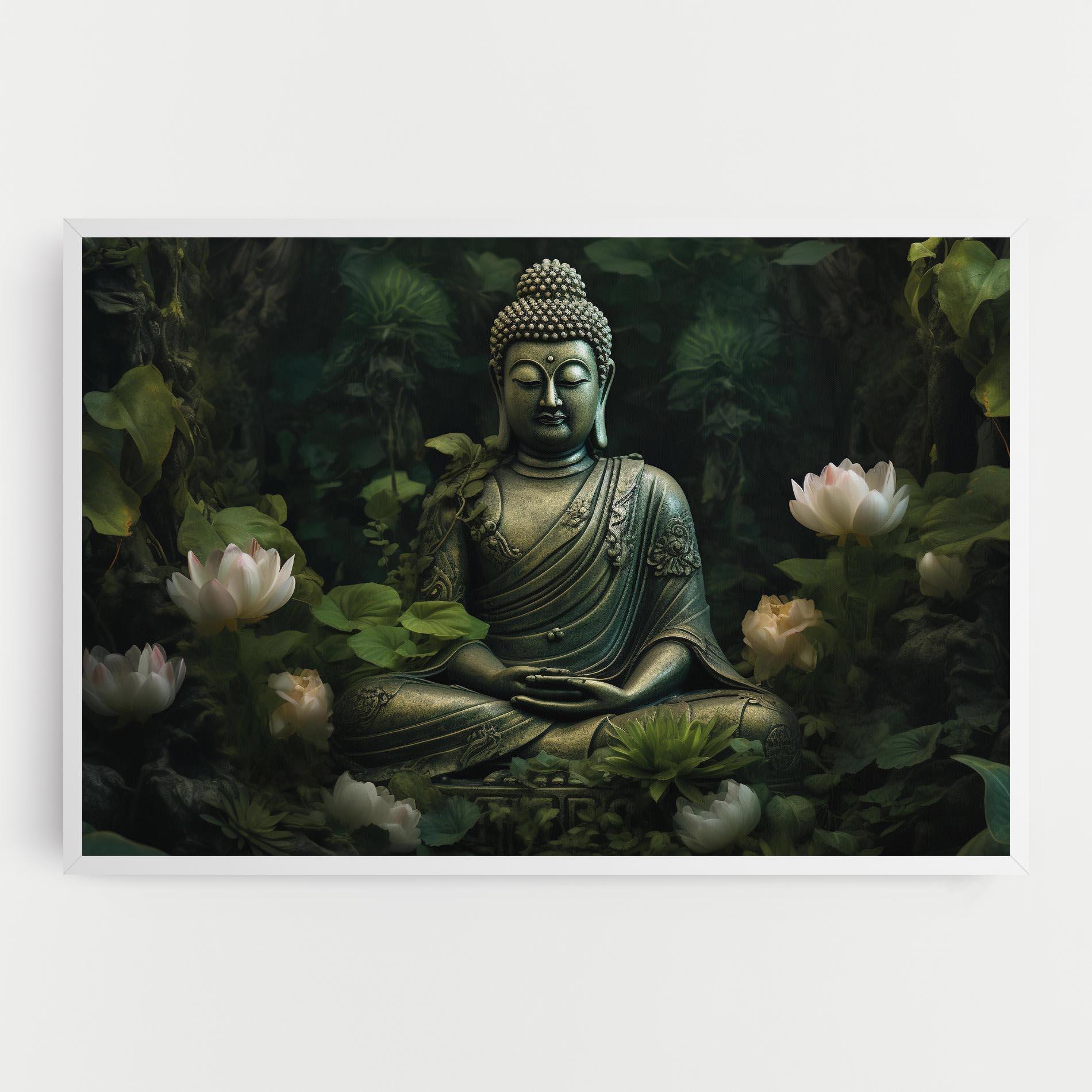Tablou Canvas Buddha Lotus Flower mockup 0