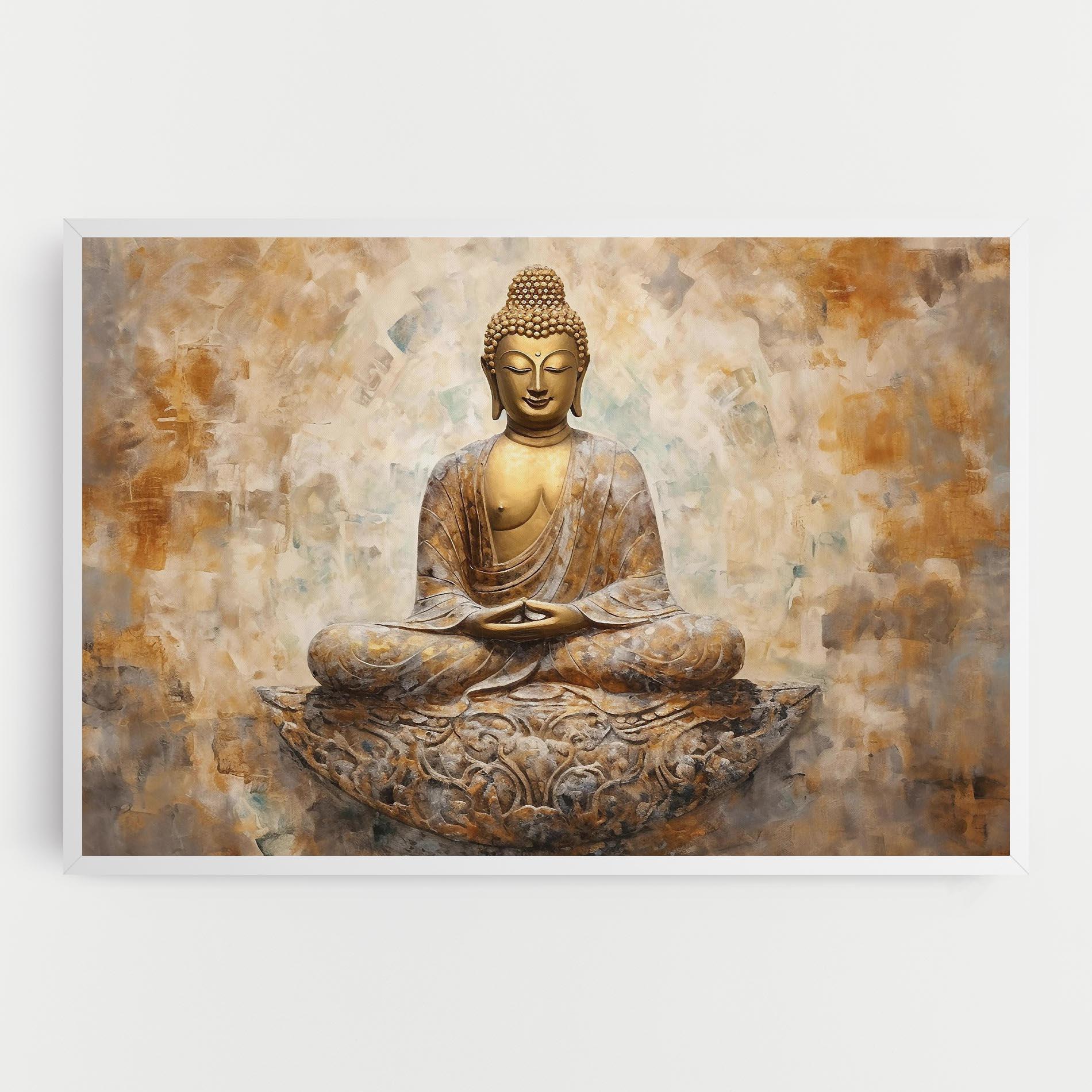 Tablou Canvas Cream Buddha Art mockup 0