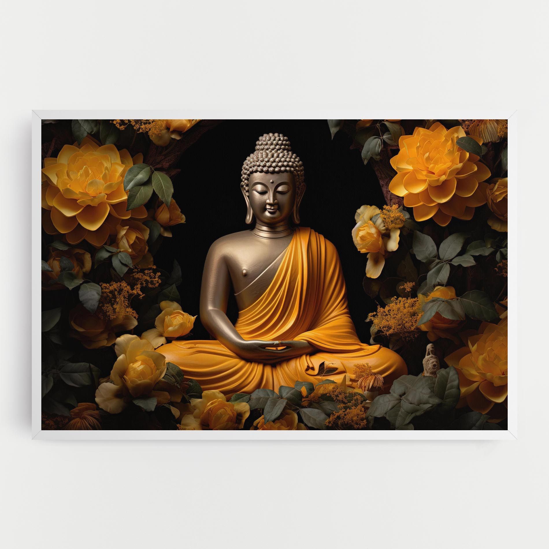 Gold Buddha Flower mockup 0