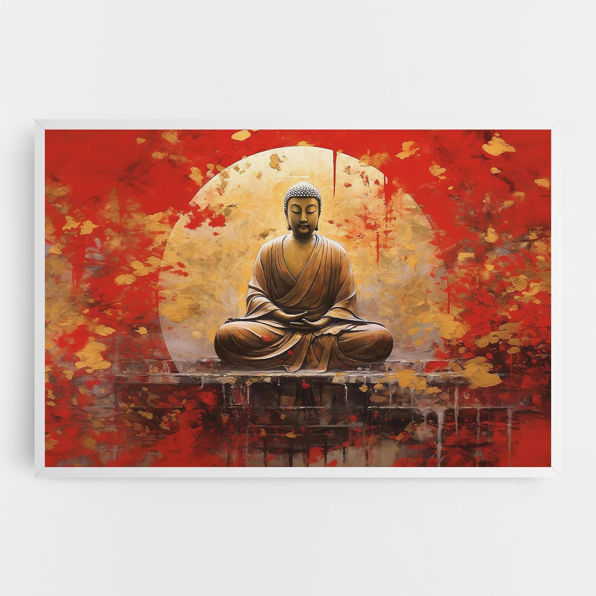 Tablou Canvas Gold Circle Buddha mockup 0