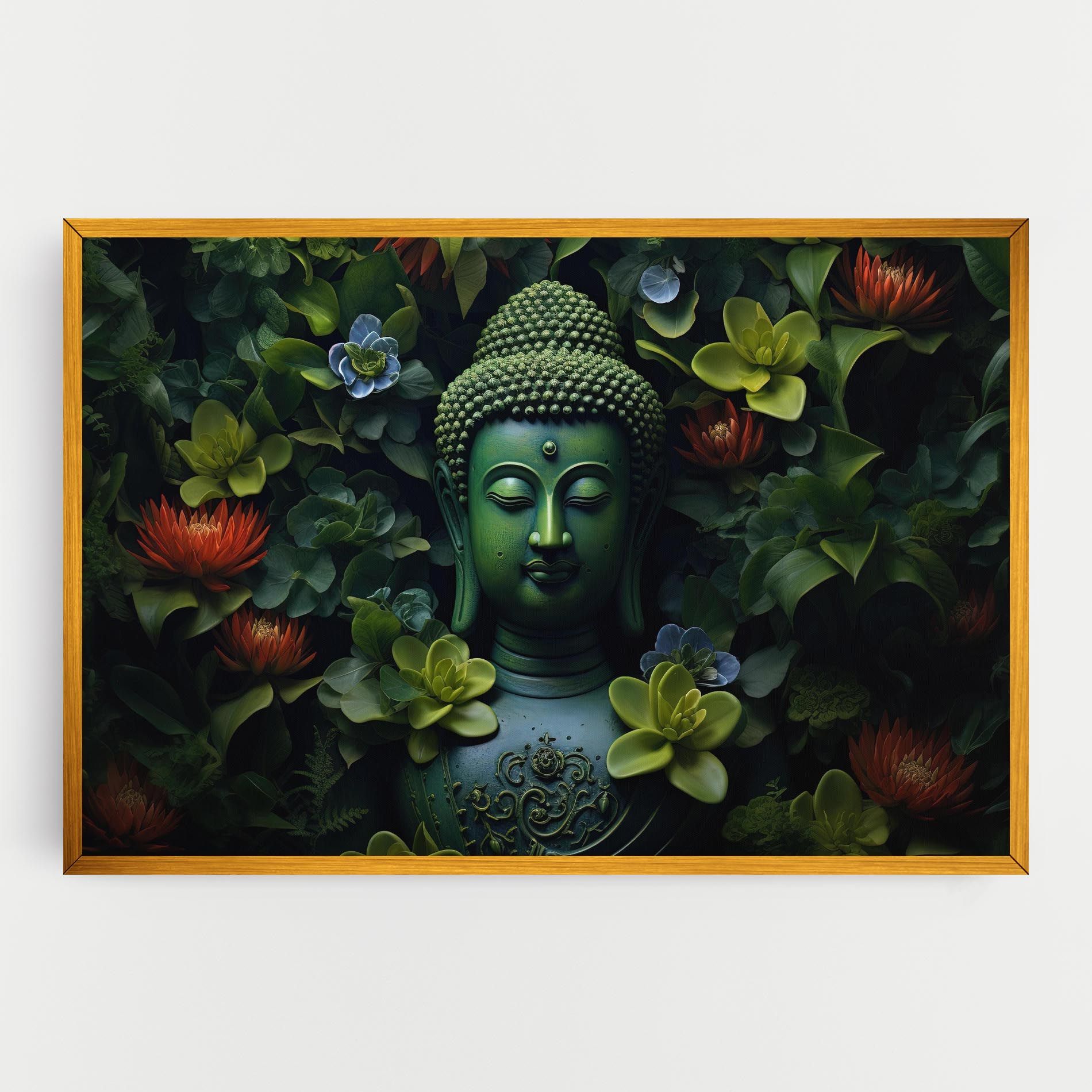 Blue Light Buddha mockup 0
