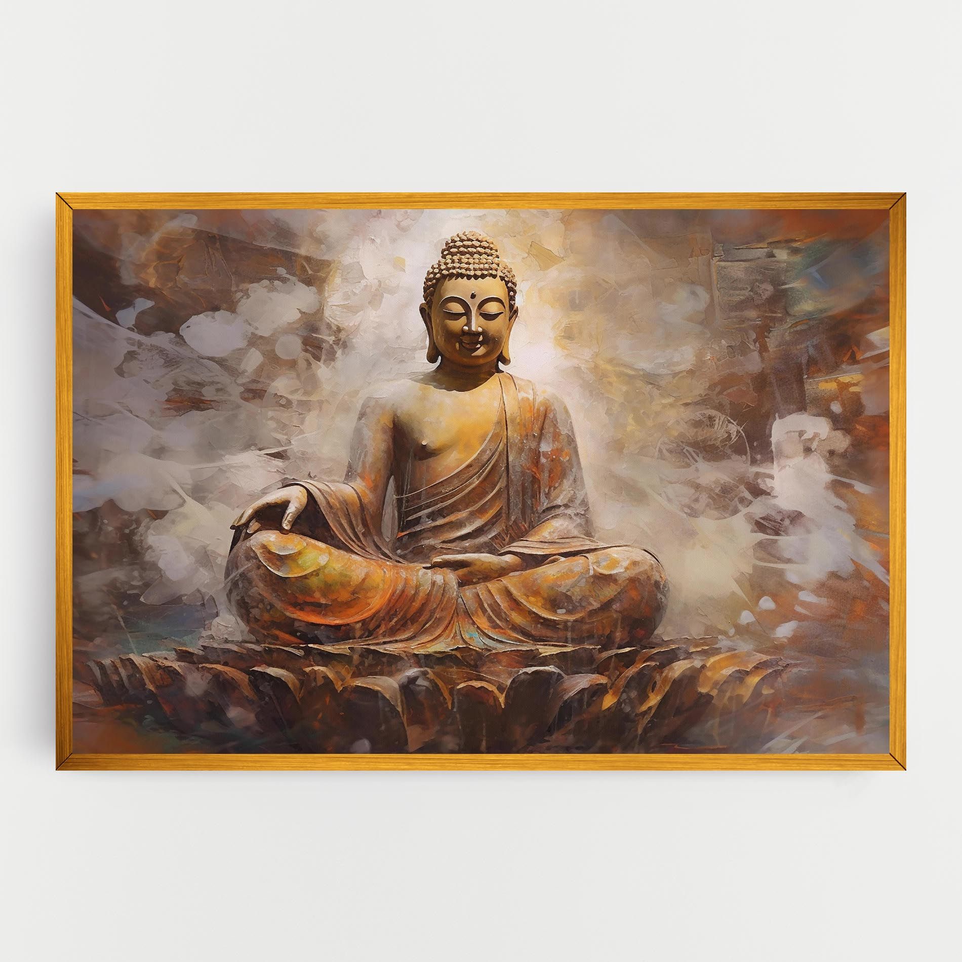 Cream Orange Buddha mockup 0