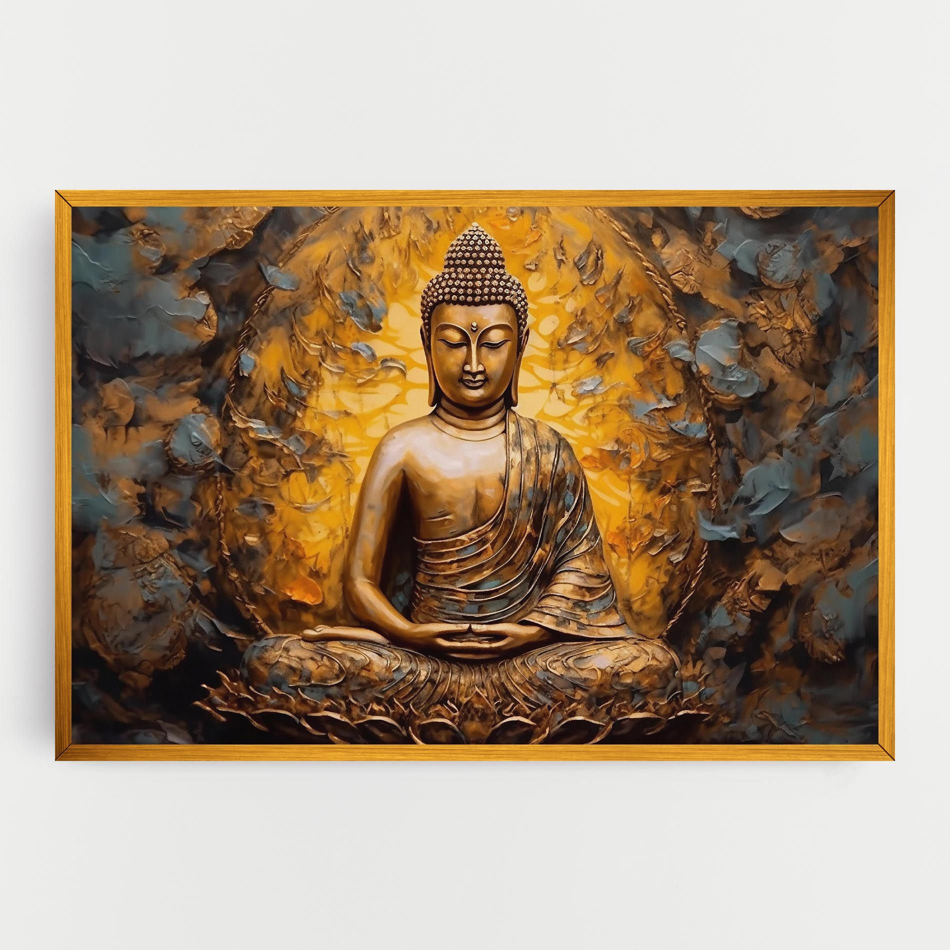 Gold Grey Buddha mockup 0