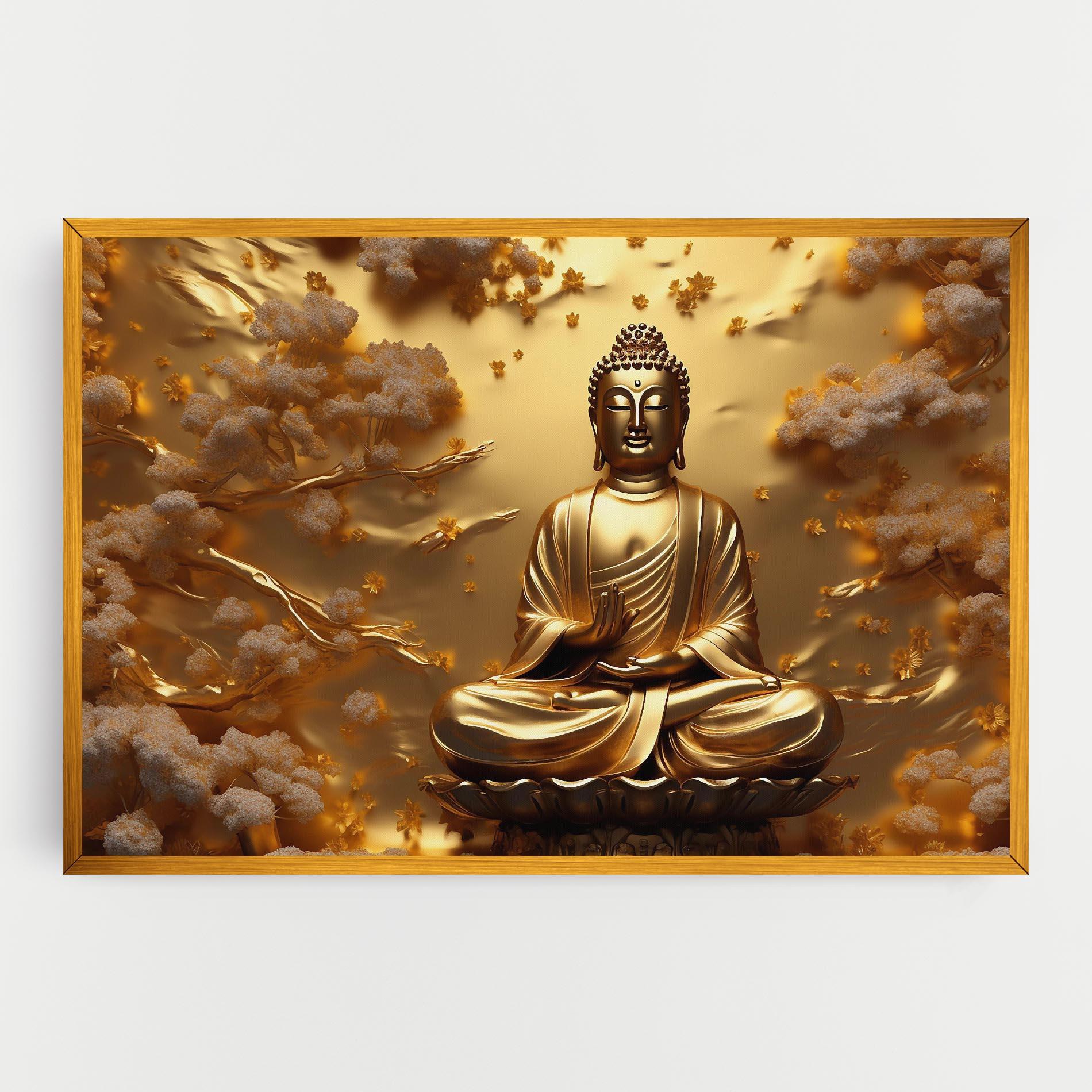 Tablou Canvas Strong Gold Buddha mockup 0