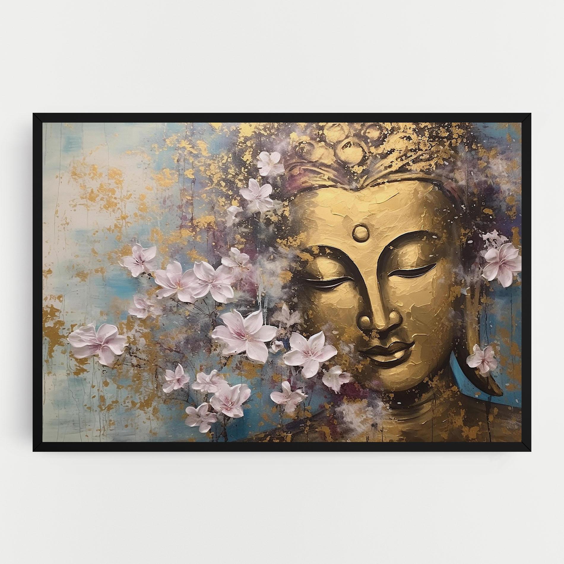 Tablou Canvas Abstract Buddha Plants mockup 0