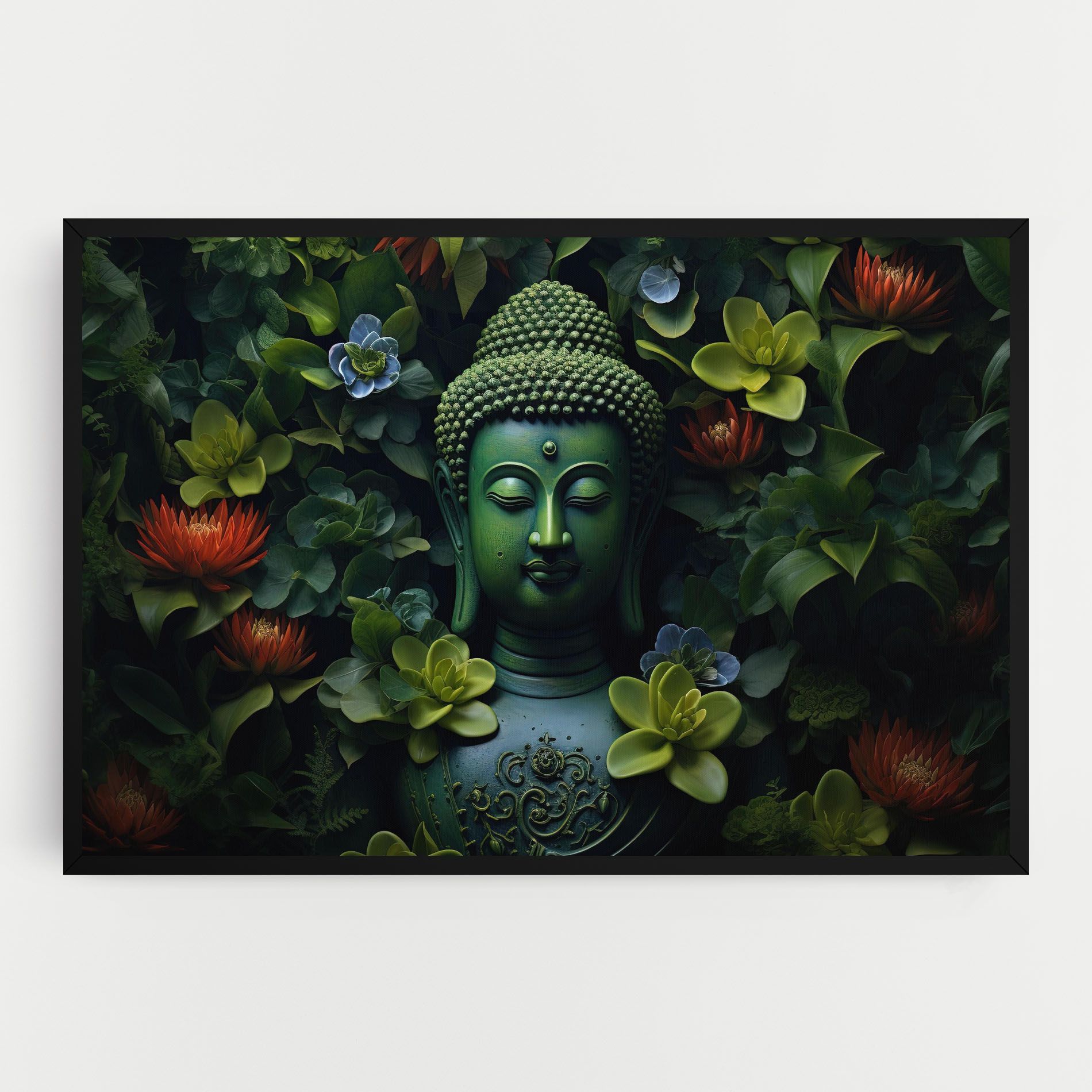 Blue Light Buddha mockup 0